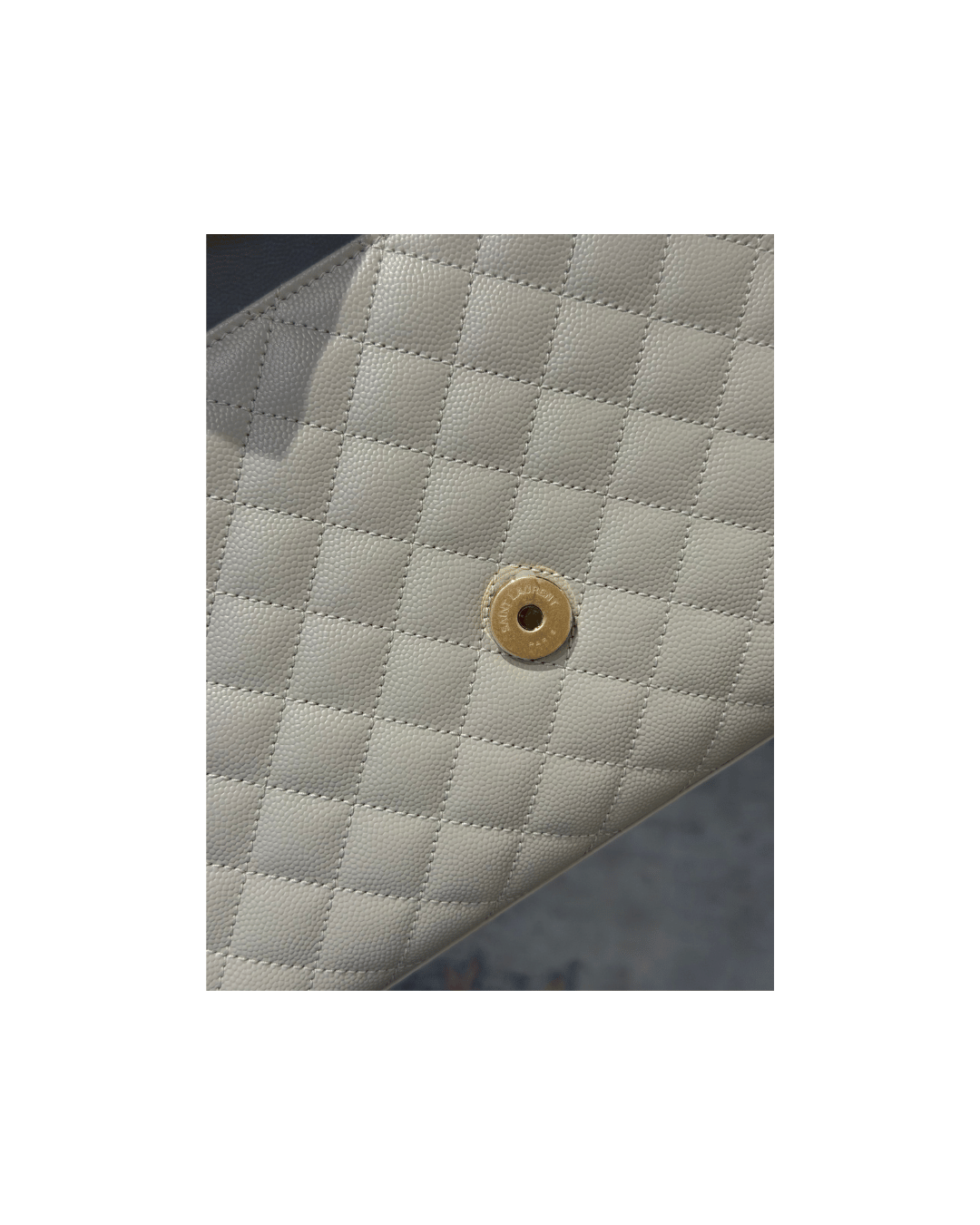 ENVELOPE MEDIA YSL AVORIO HARDWARE DORATO