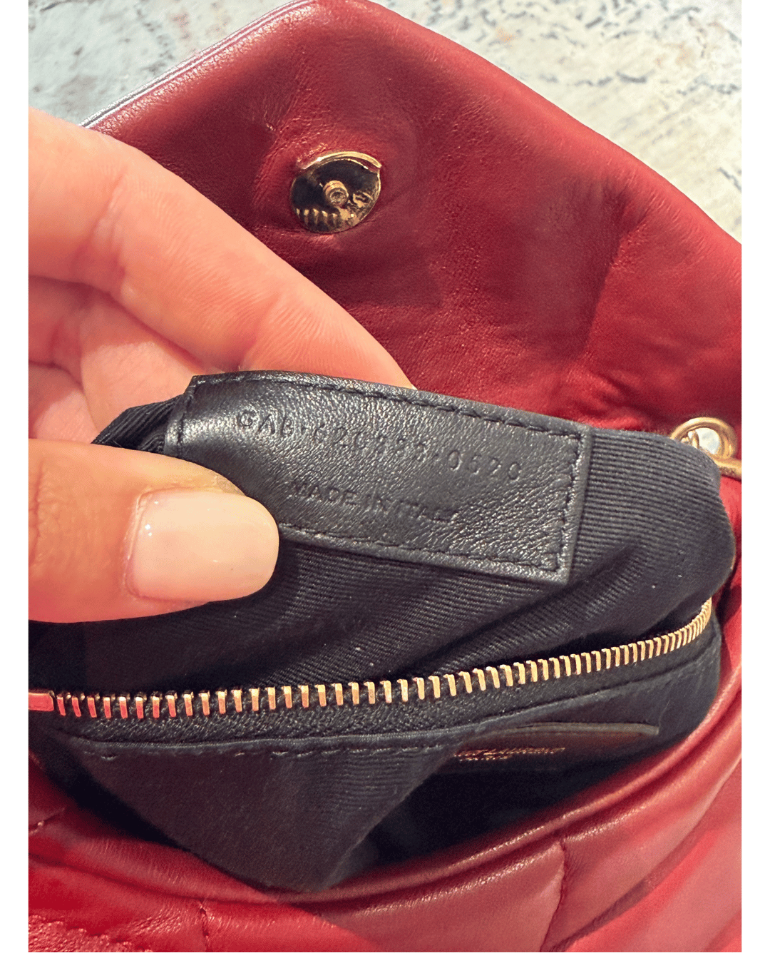 PUFFER TOY YSL ROSSA/BORDEAUX