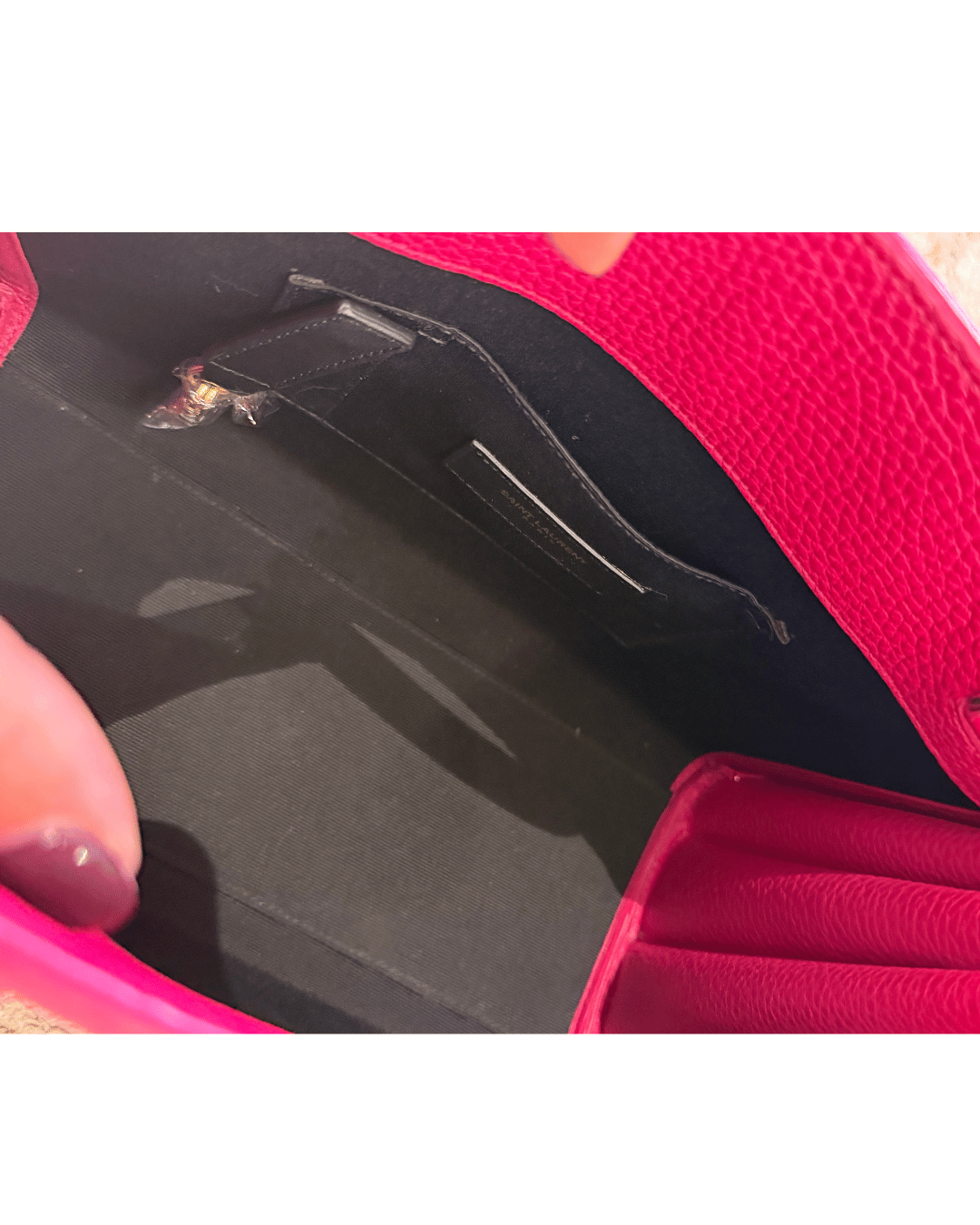 SAC DE JOUR SMALL FUCSIA YSL
