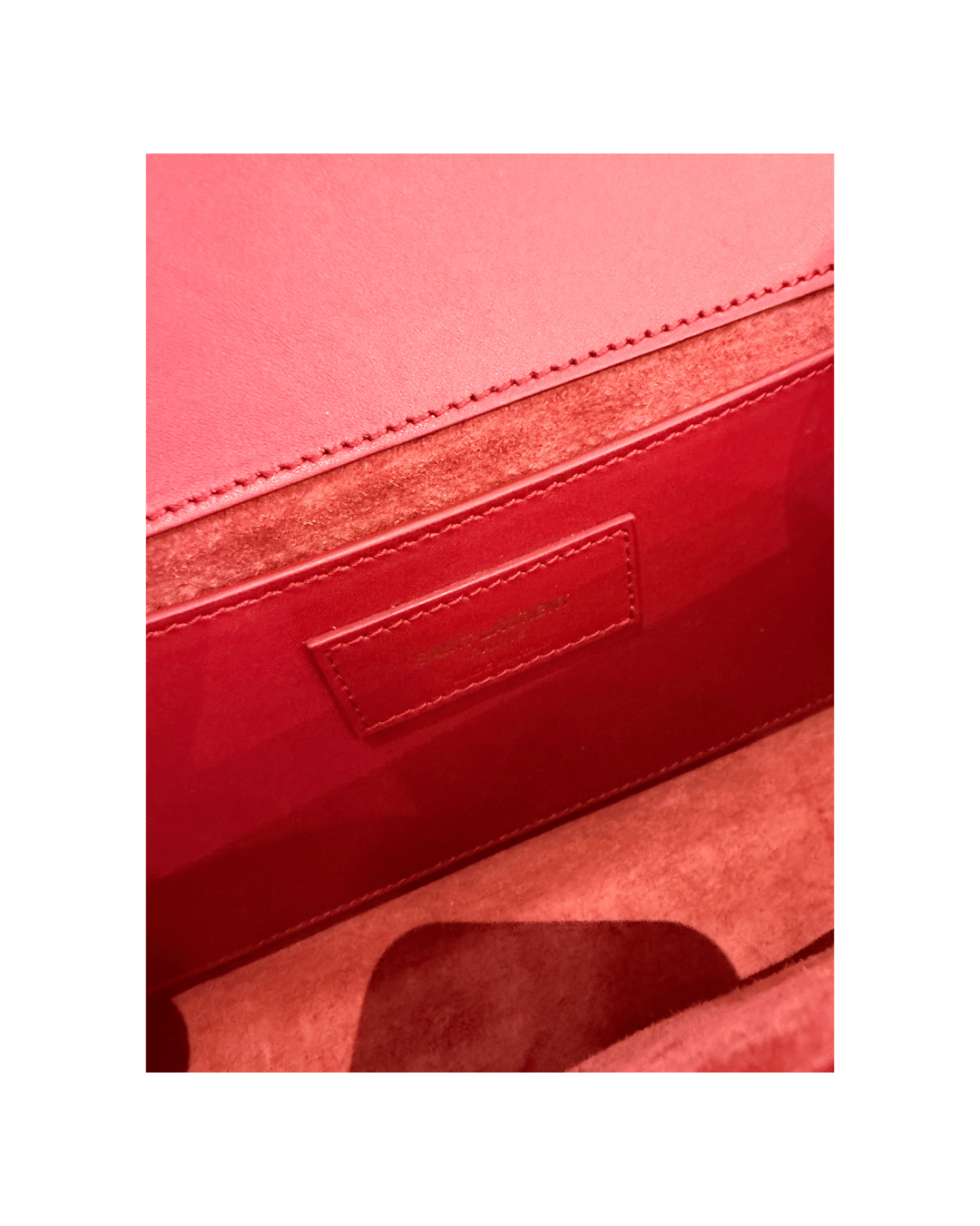 KATE MEDIA YSL PELLE LISCIA ROSSA