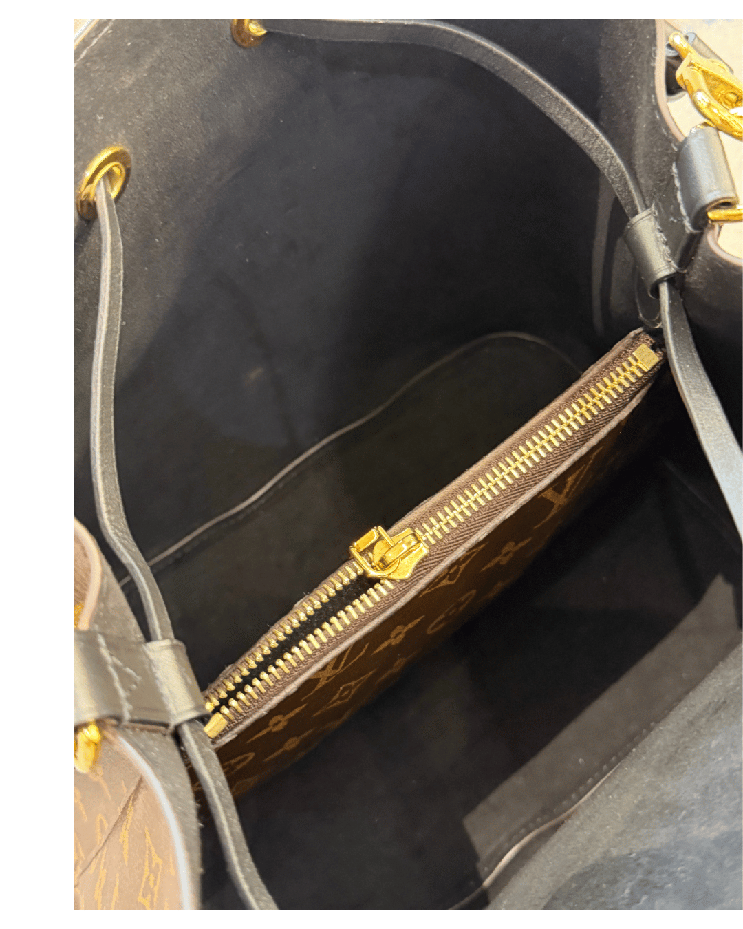 NEONOE LOUIS VUITTON MONOGRAM RIFINITURE NERE