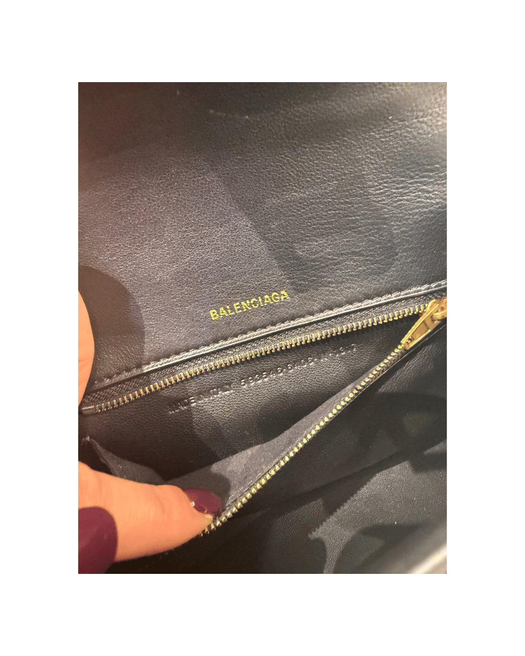 HOURGLASS SMALL BALENCIAGA NERA