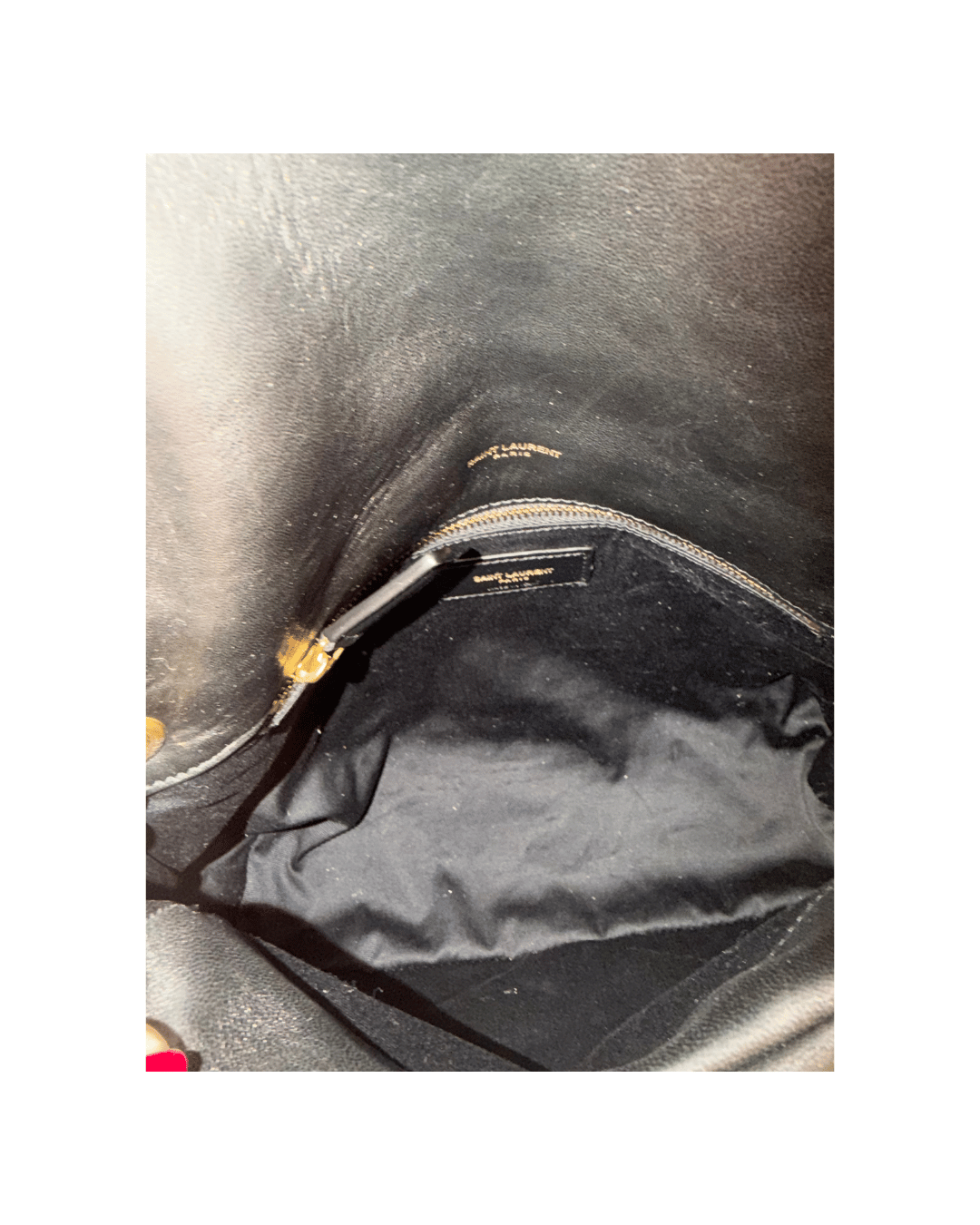 PUFFER SMALL YSL NERA CON HARDWARE DORATO