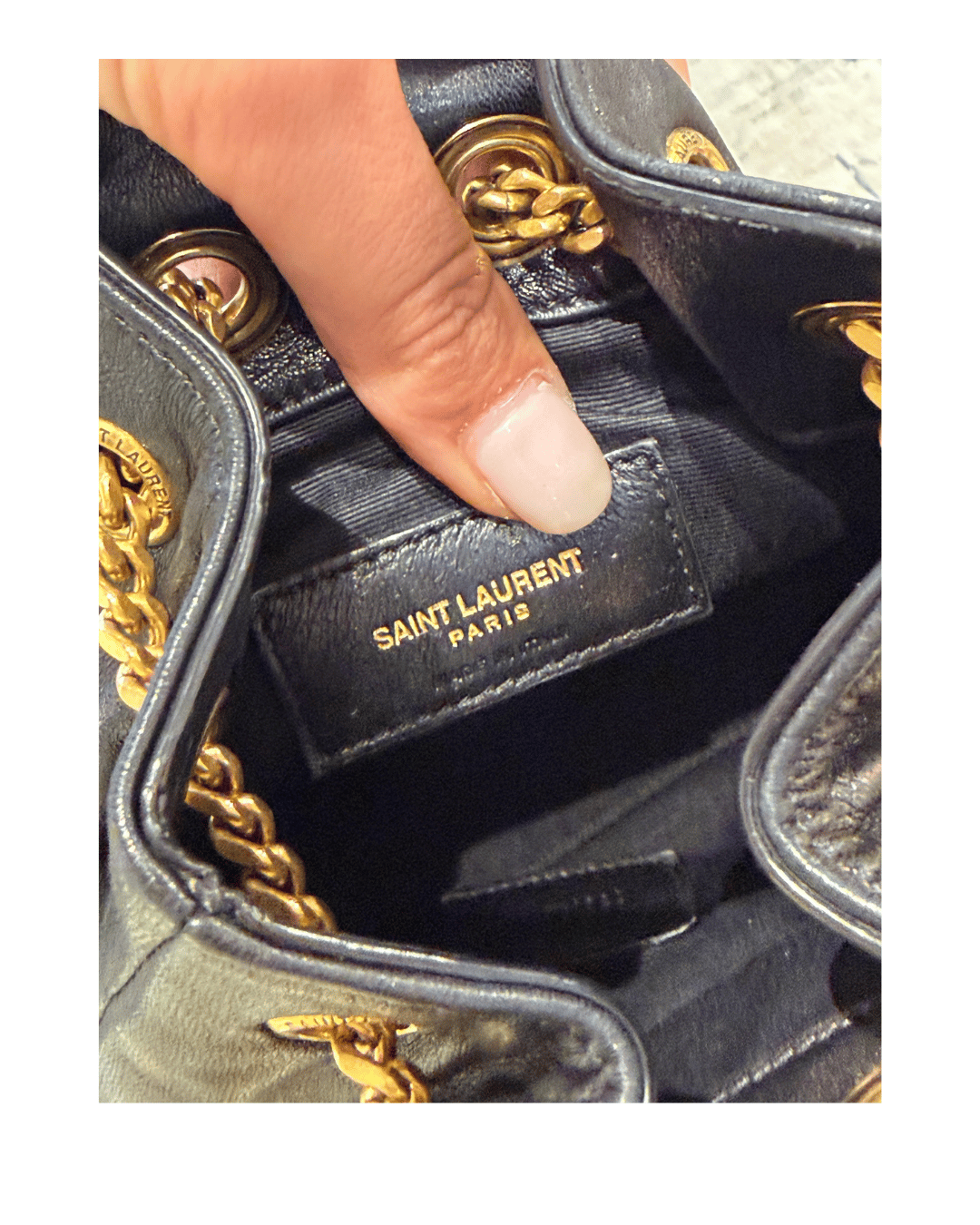 SECCHIELLO MINI JOE YSL NERO