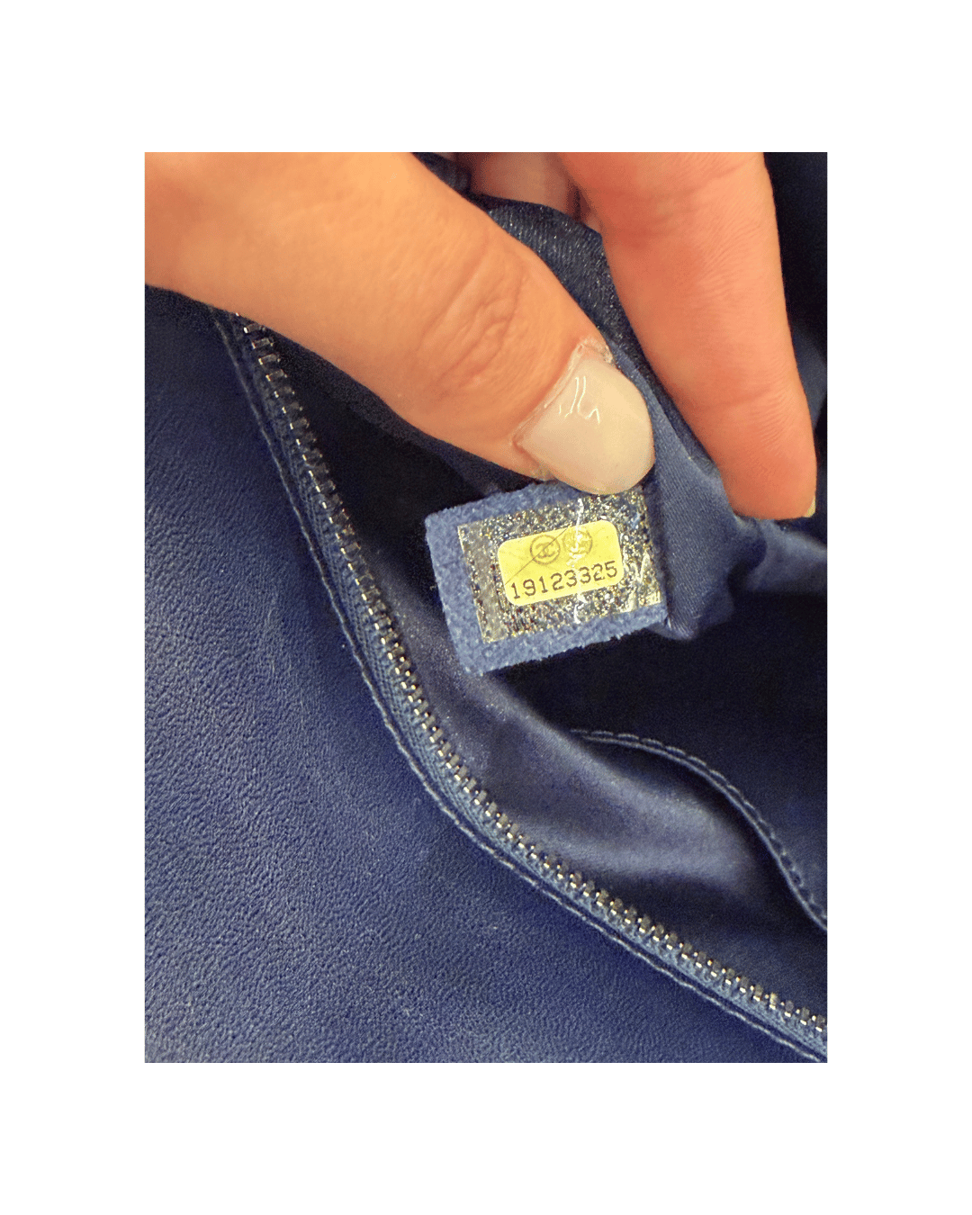 MAXI SHOPPER CHANEL VERNICE BLU