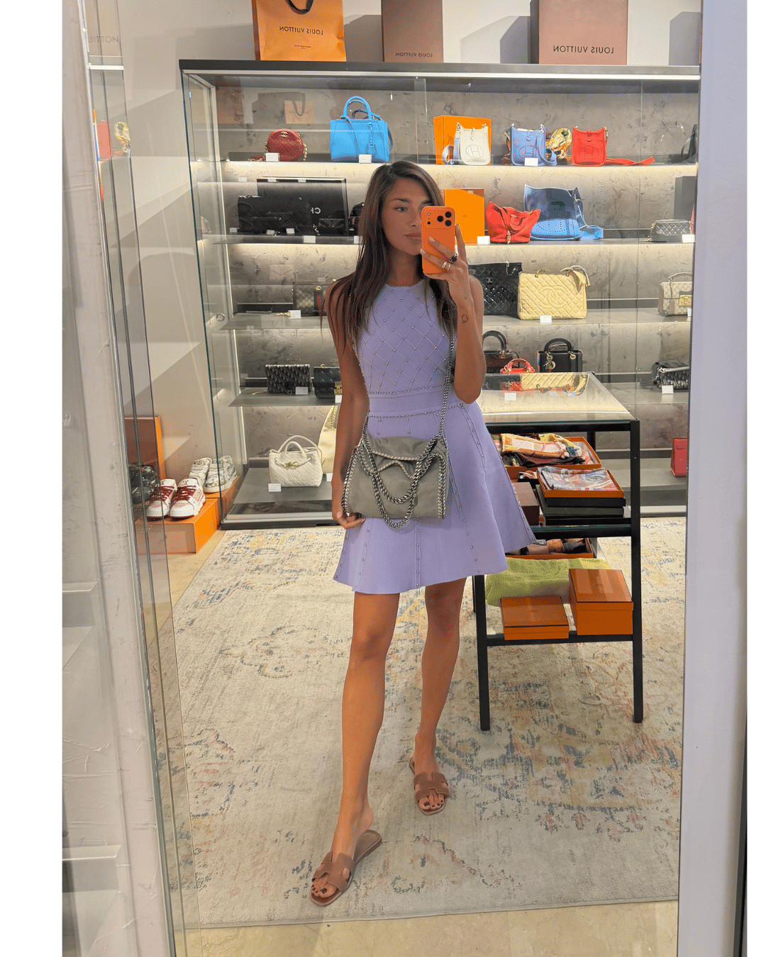 ABITO IN MAGLIA LILLA CON BORCHIE ELISABETTA FRANCHI Tg 40
