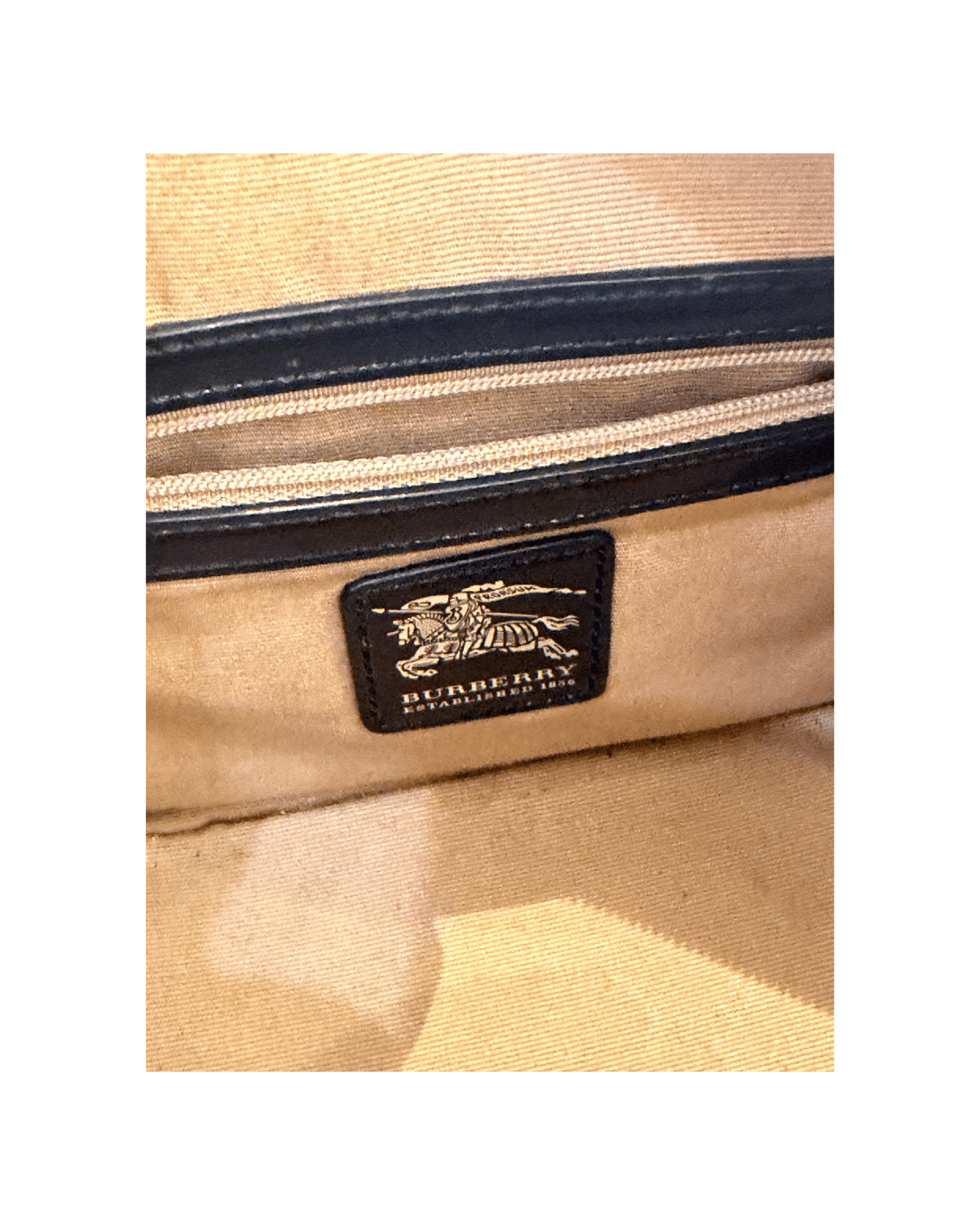 BAULETTO BOWLING BURBERRY RIFINITURE NERE
