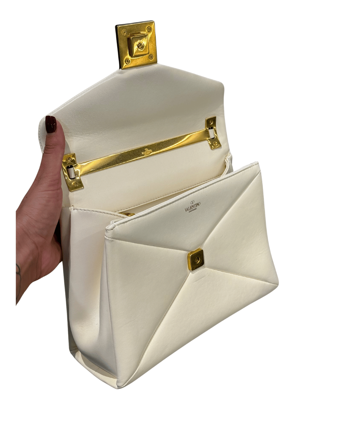 VALENTINO ONE STUD AVORIO