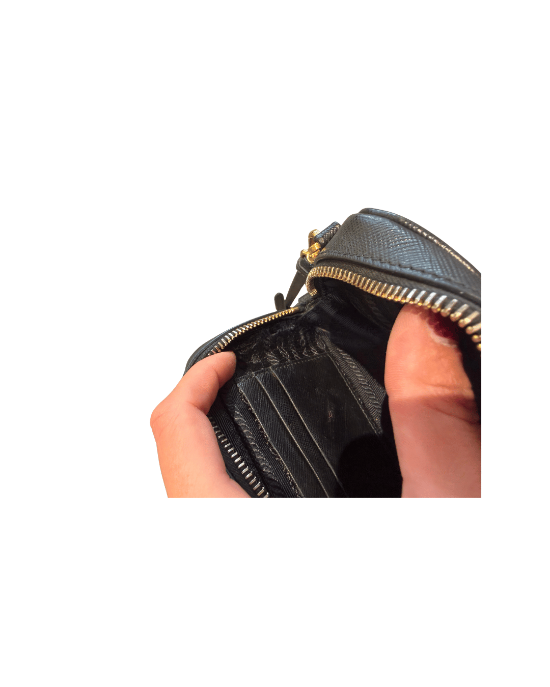 MINI TRACOLLA PRADA PELLE SAFFIANO NERA