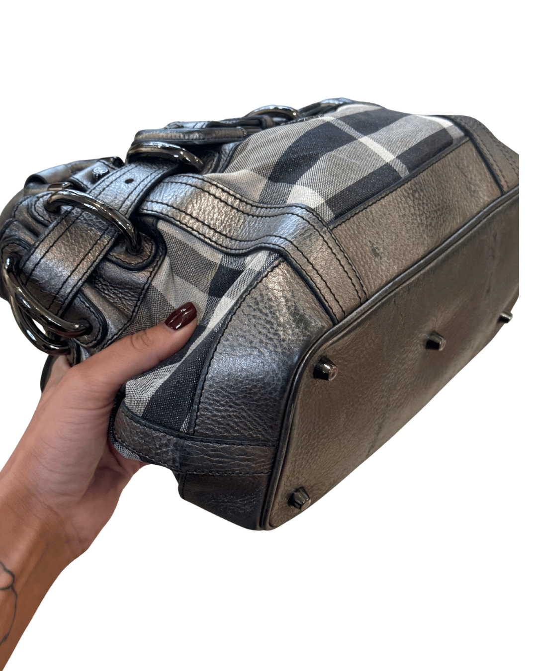 BORSA BURBERRY METALIZZATA