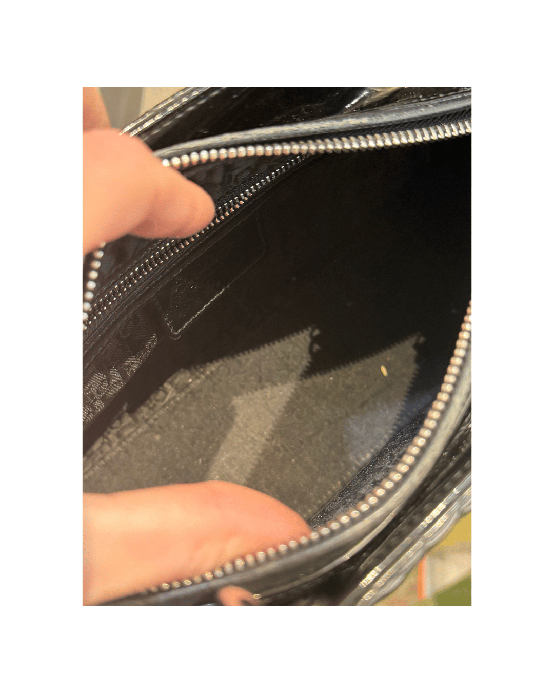 LADY DIOR MEDIA VERNIS NERA HARDWARE ARGENTO