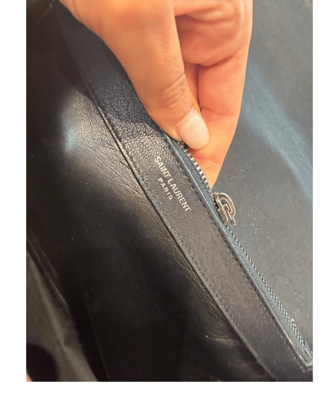 COLLEGE LARGE YSL BLU NAVY