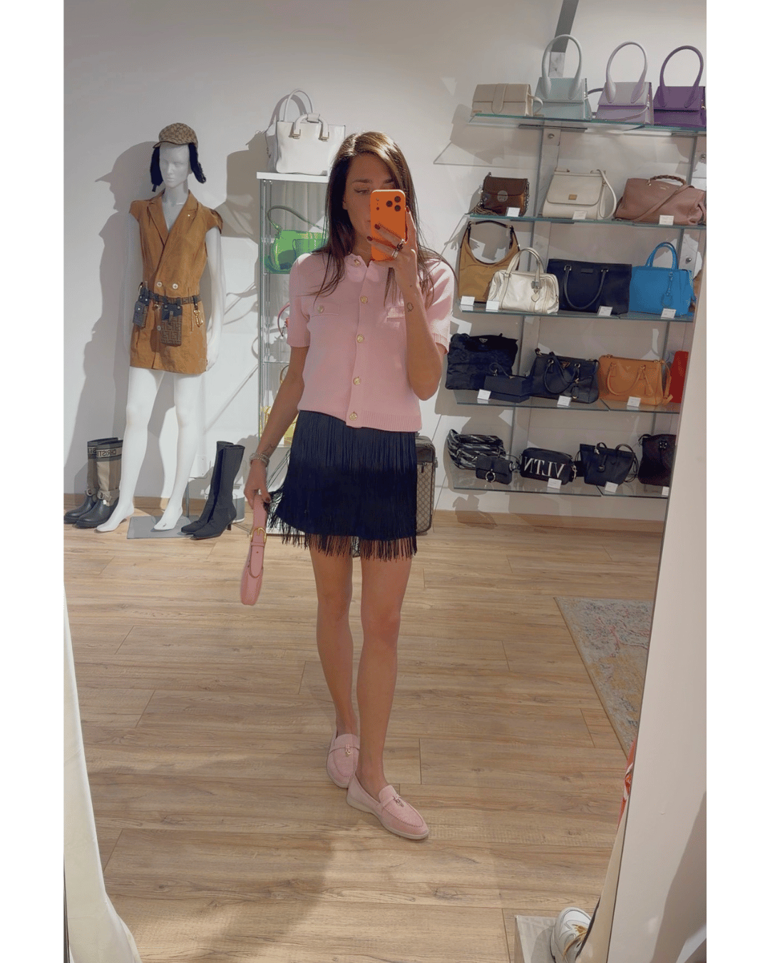 GONNA ELISABETTA FRANCHI FRANGE BLU E NERA Tg 42