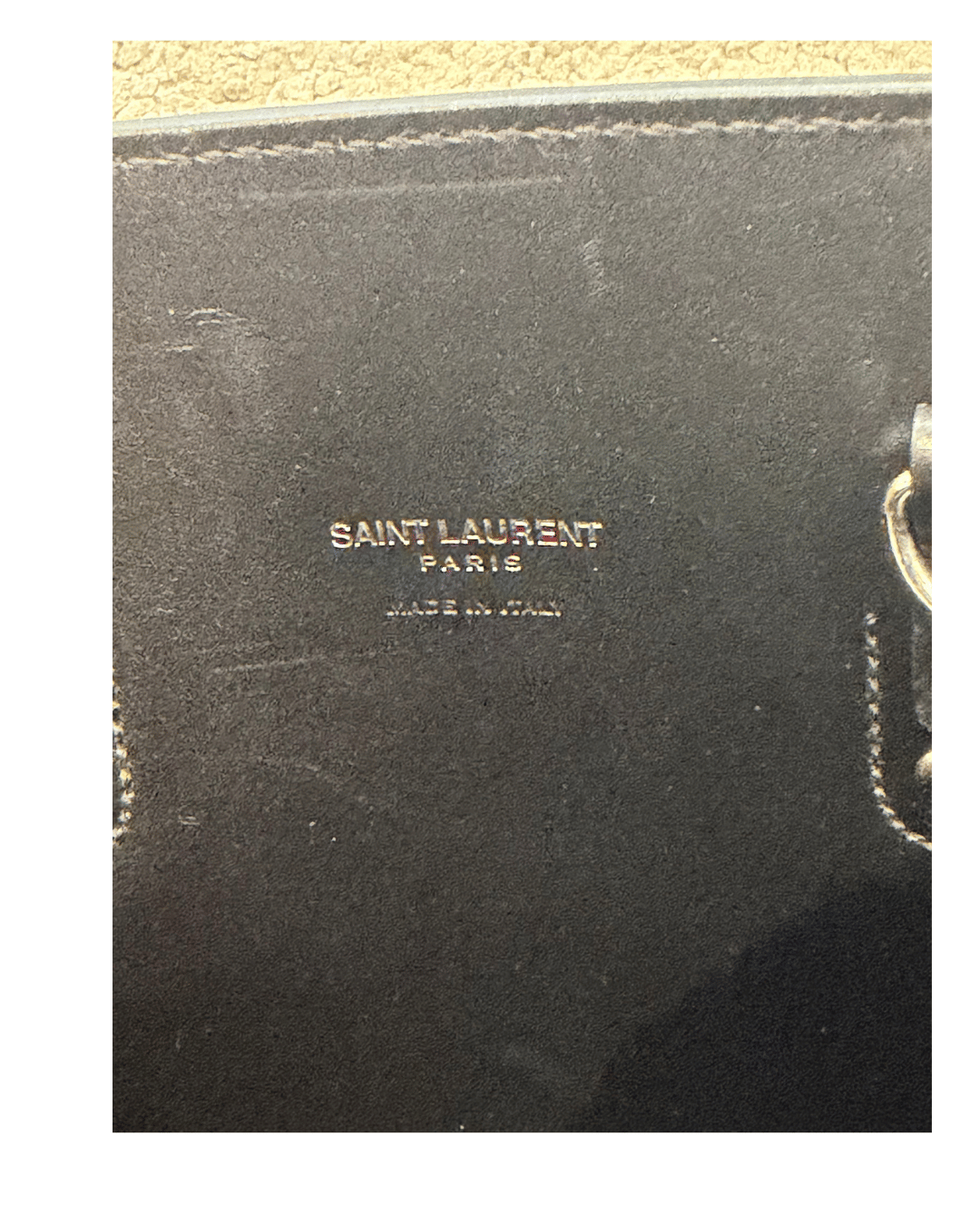 SAC DE JOUR SMALL NERA YSL PELLE MARTELLATA