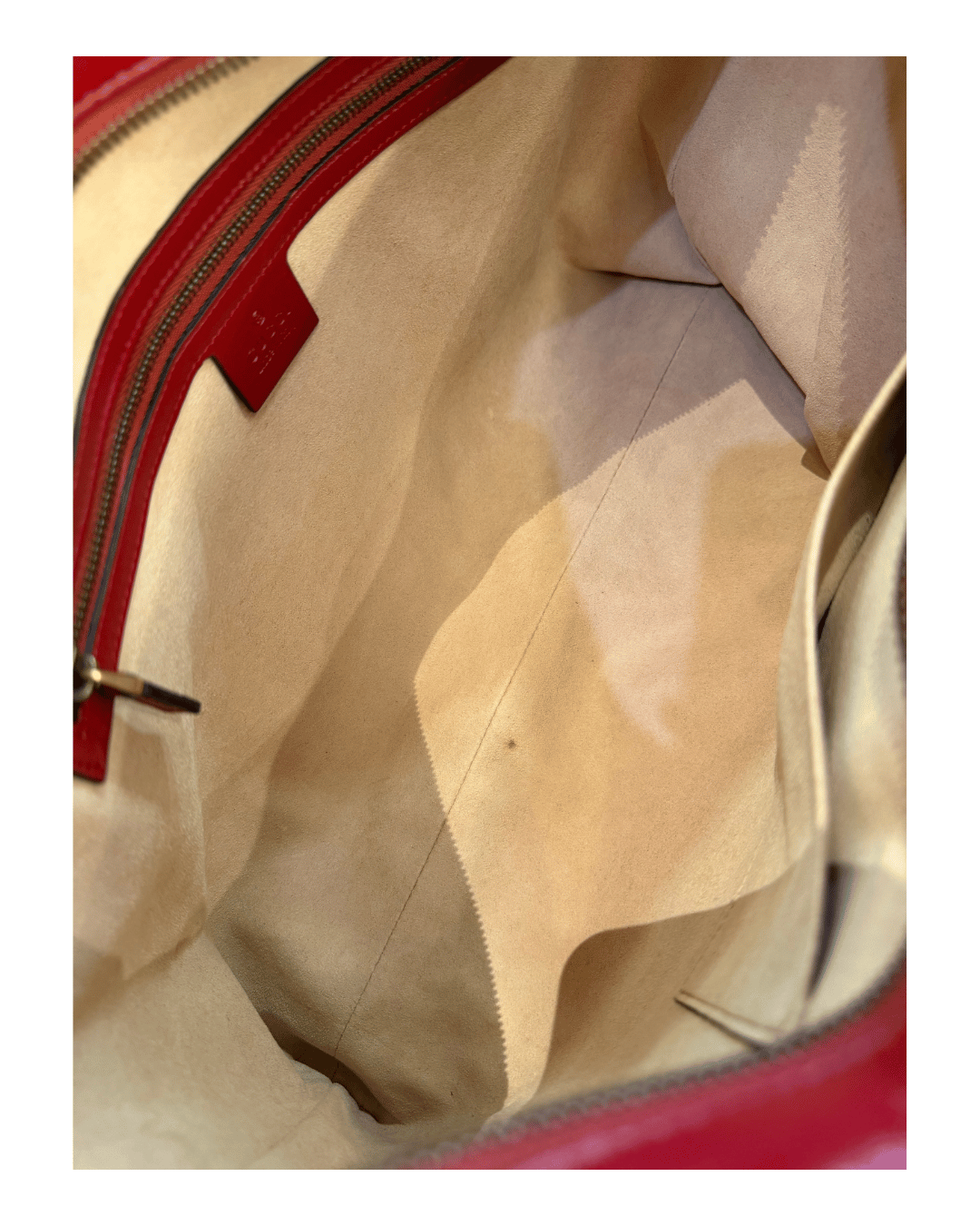 SHOPPER MARMONT GUCCI ROSSA A SPALLA