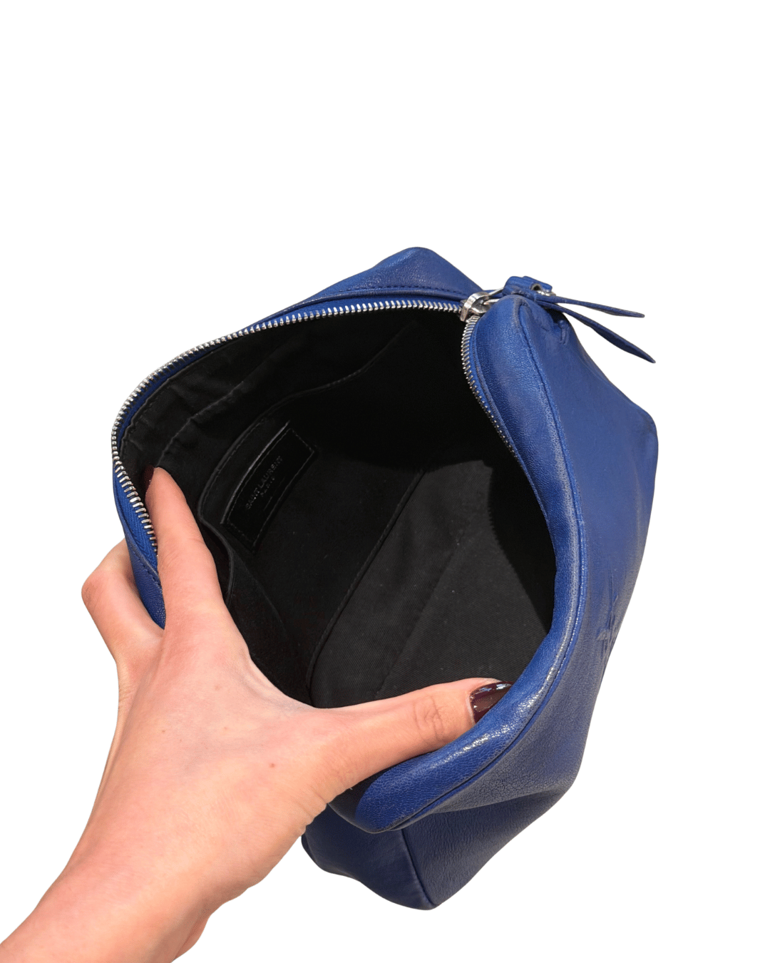 CAMERA BAG YSL BLU ELETTRICA