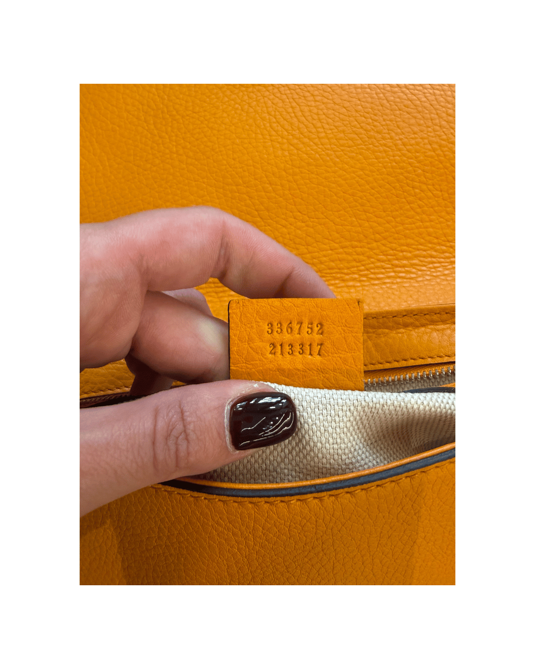 POCHETTE GUCCI SOHO ARANCIONE