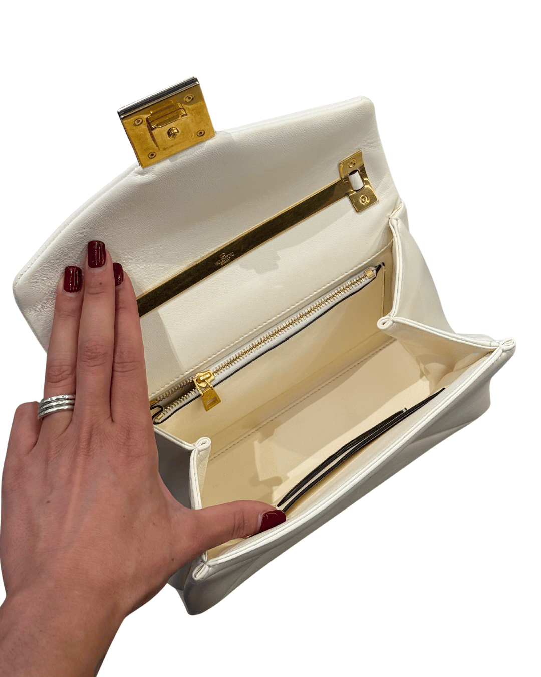 VALENTINO ONE STUD AVORIO