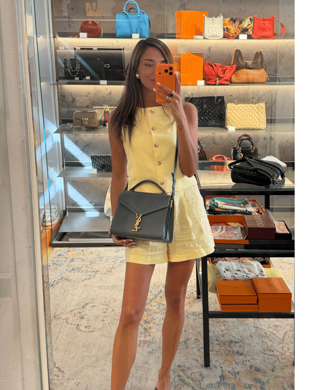CASSANDRA MEDIA YSL GRIGIA HARDWARE DORATO