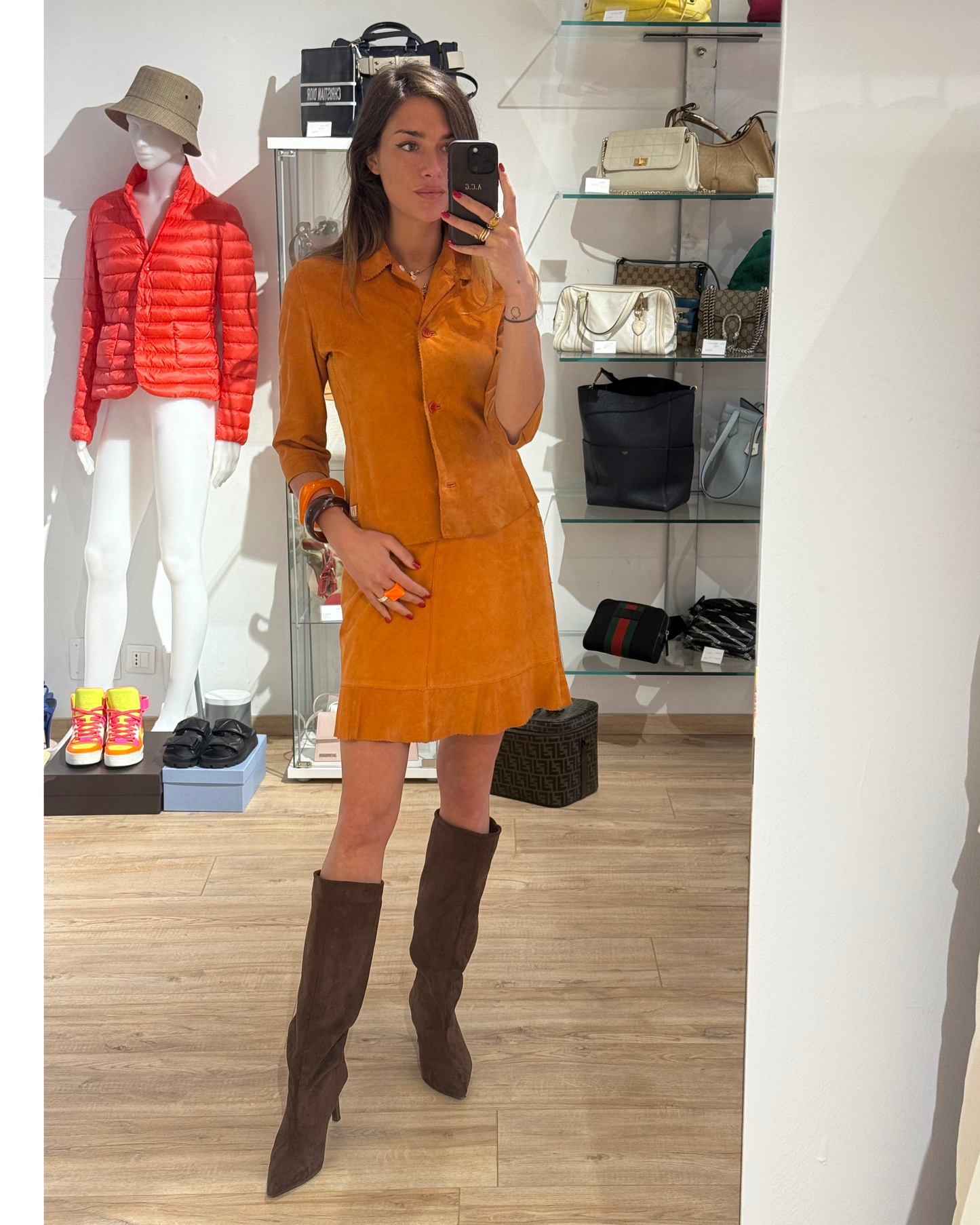 COMPLETO VINTAGE MISSONI ARANCIONE