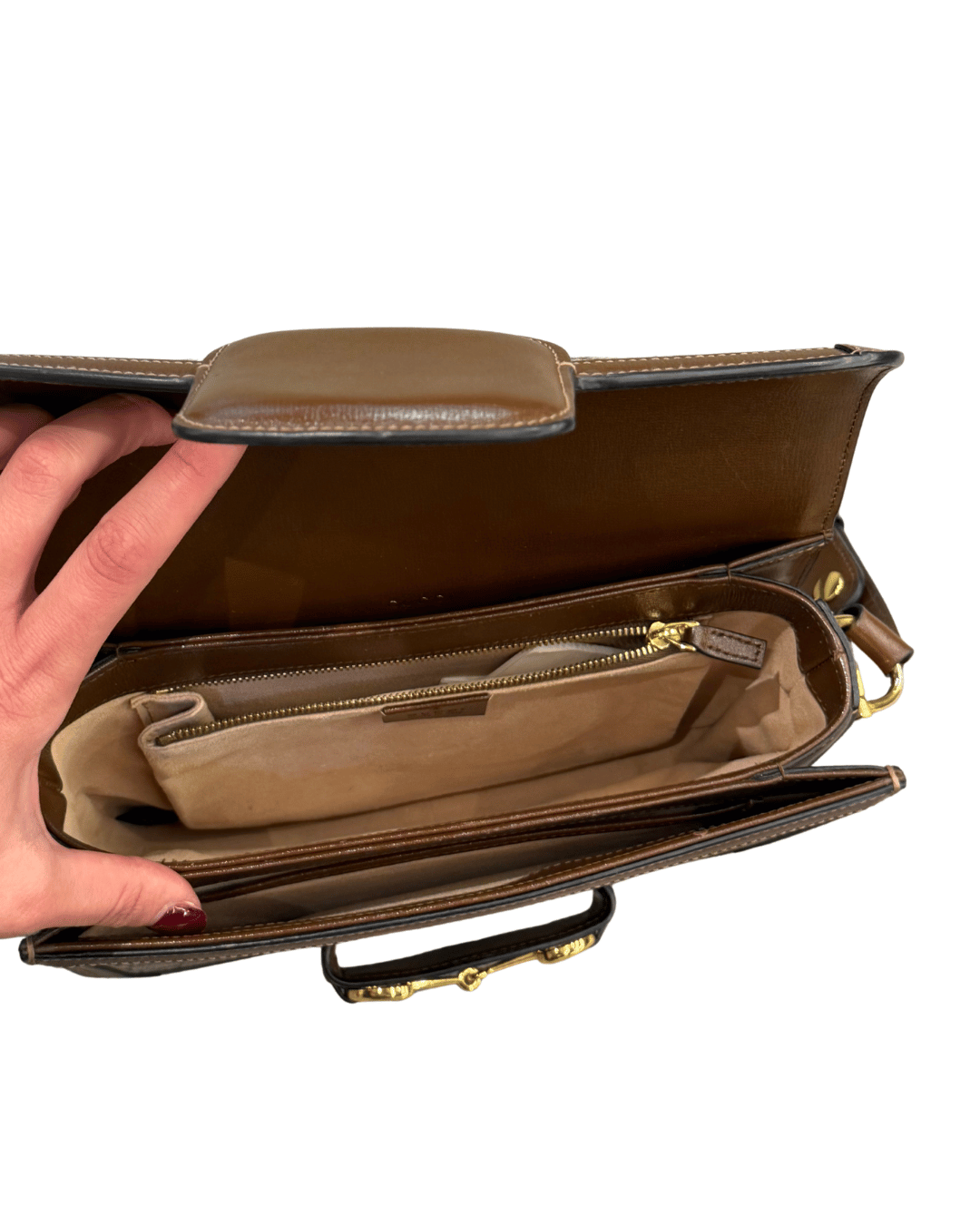 GUCCI HORSEBIT 1955 GG SUPREME RIFINITURE MARRONI