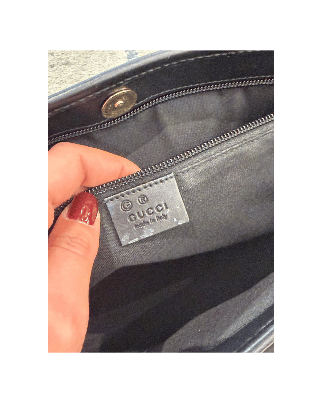 BORSA GUCCI TELA NERA
