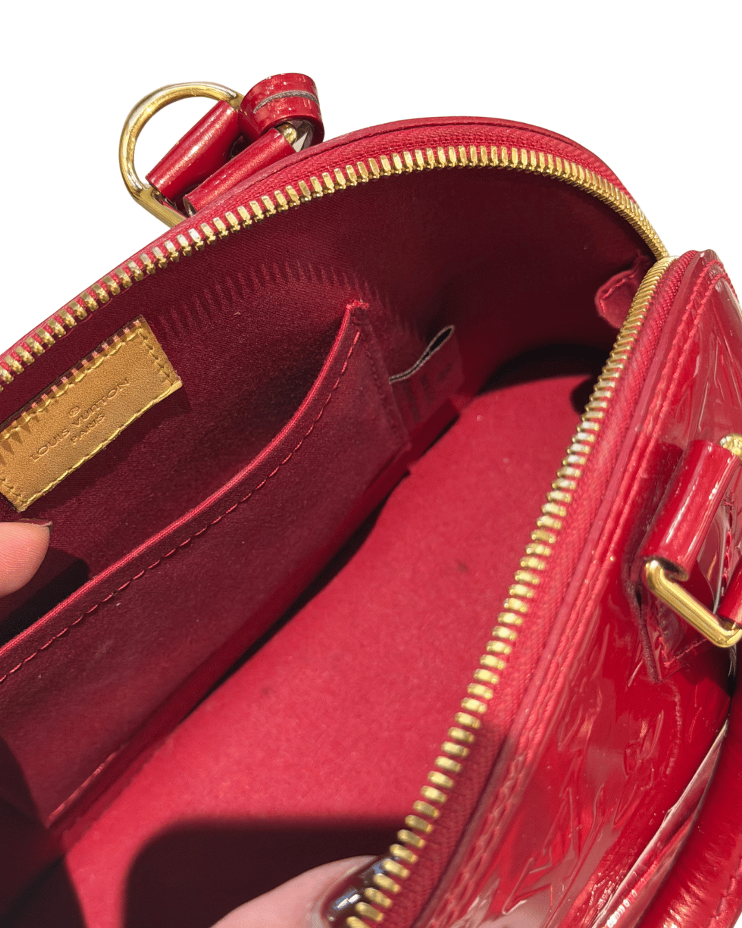 ALMA BB VERNICE ROSSA LOUIS VUITTON