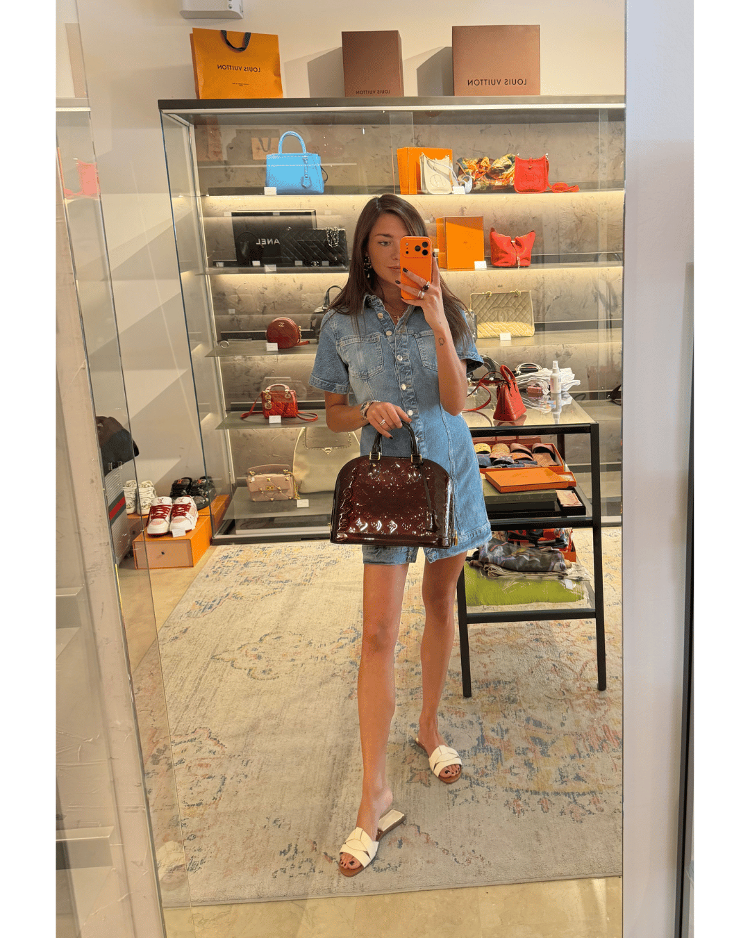 ALMA PM LOUIS VUITTON VERNIS BORDEAUX/MARRONE