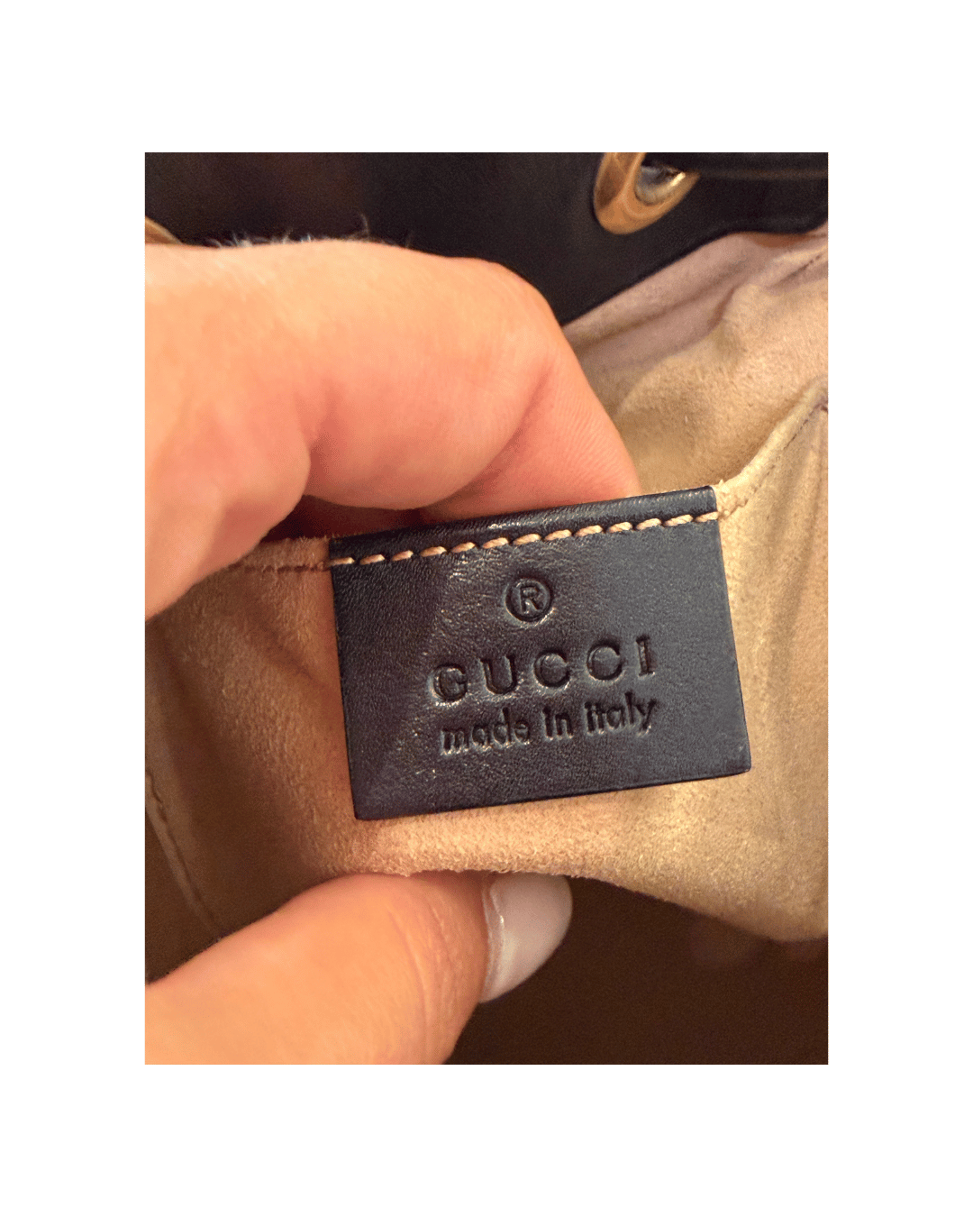 SECCHIELLO GUCCI MARMONT NERO TRACOLLA FASCIA WEB