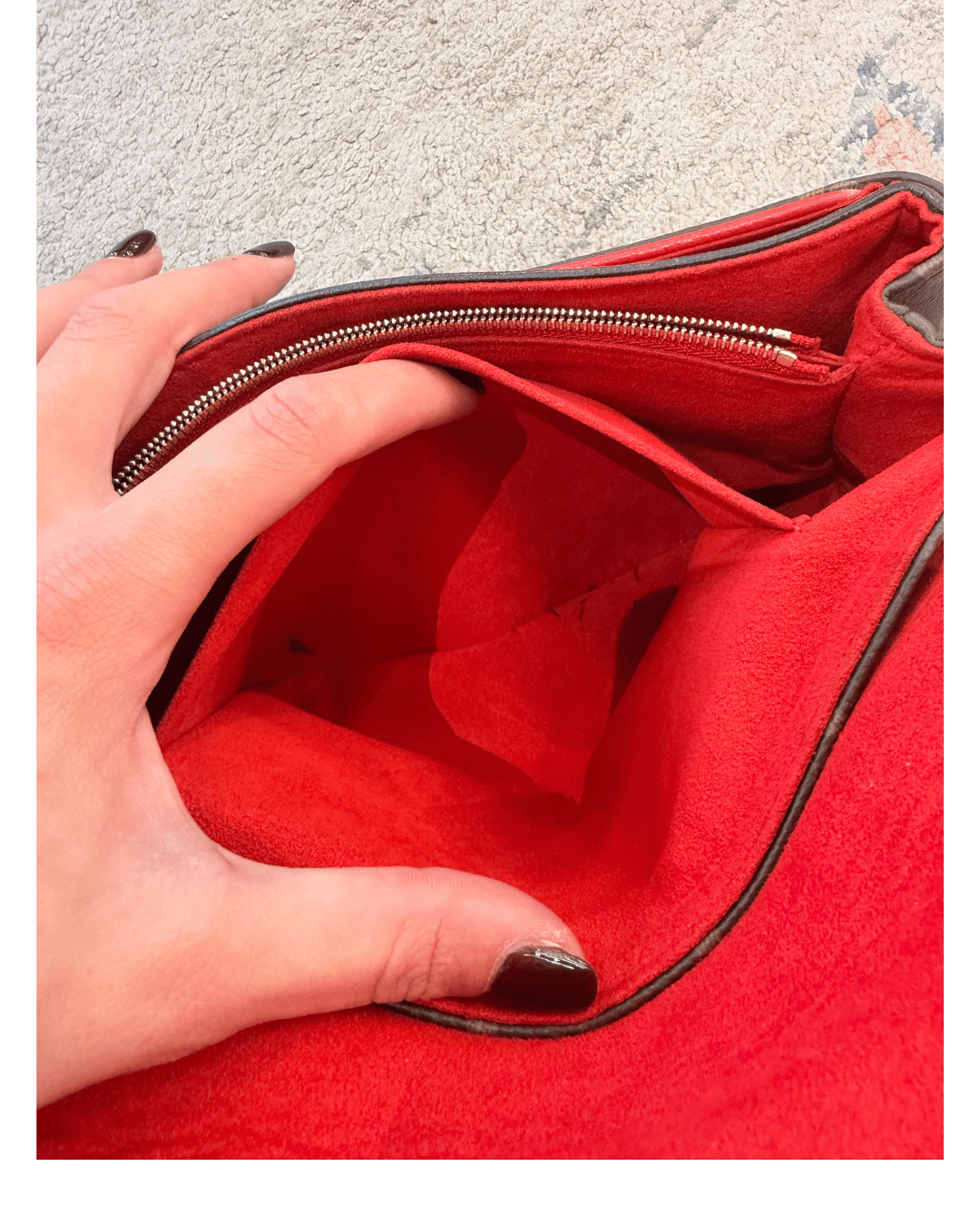 POCHETTE PALLAS CHAIN RIFINITURE ROSSE LOUIS VUITTON