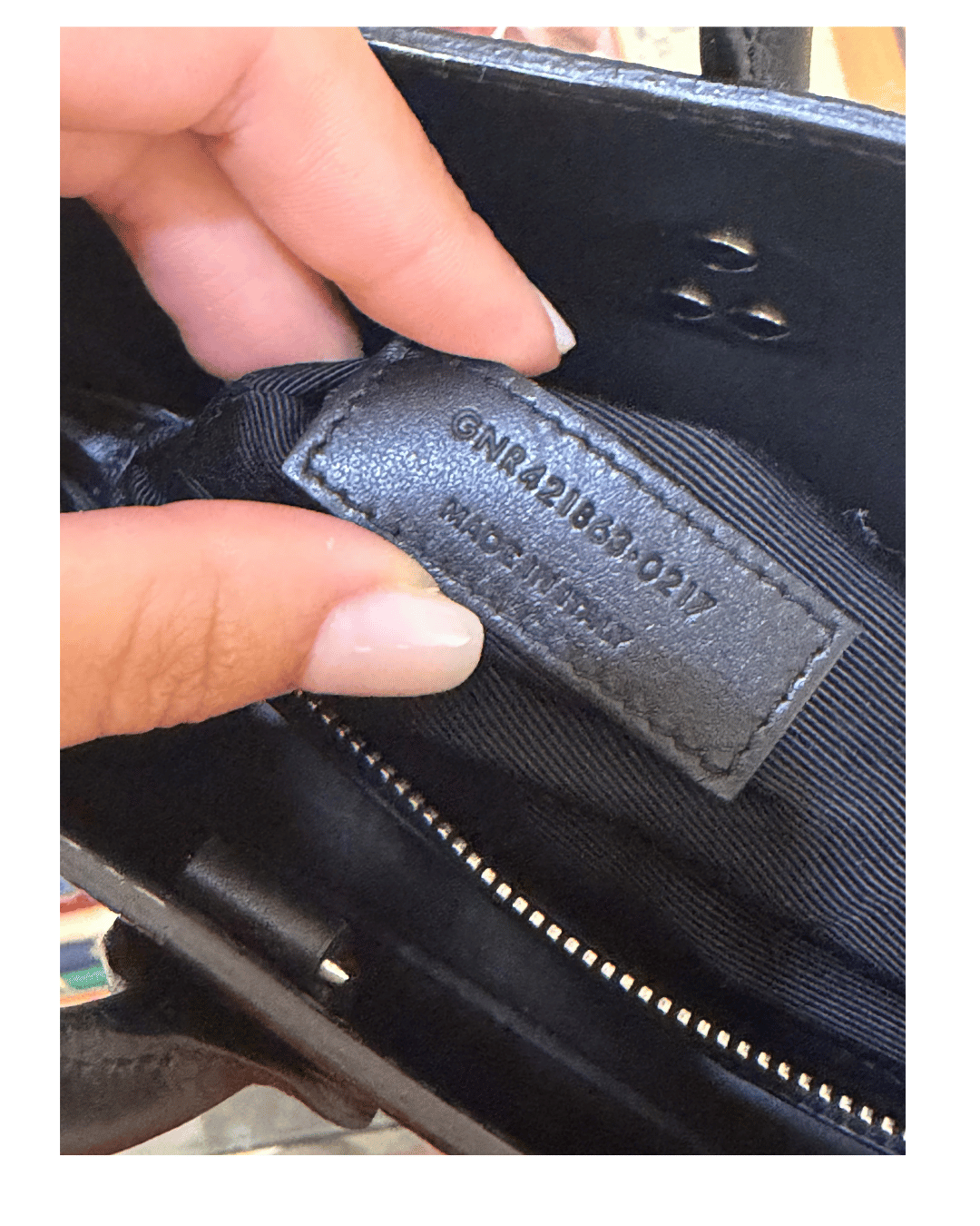 SAC DE JOUR SMALL NERA YSL PELLE MARTELLATA
