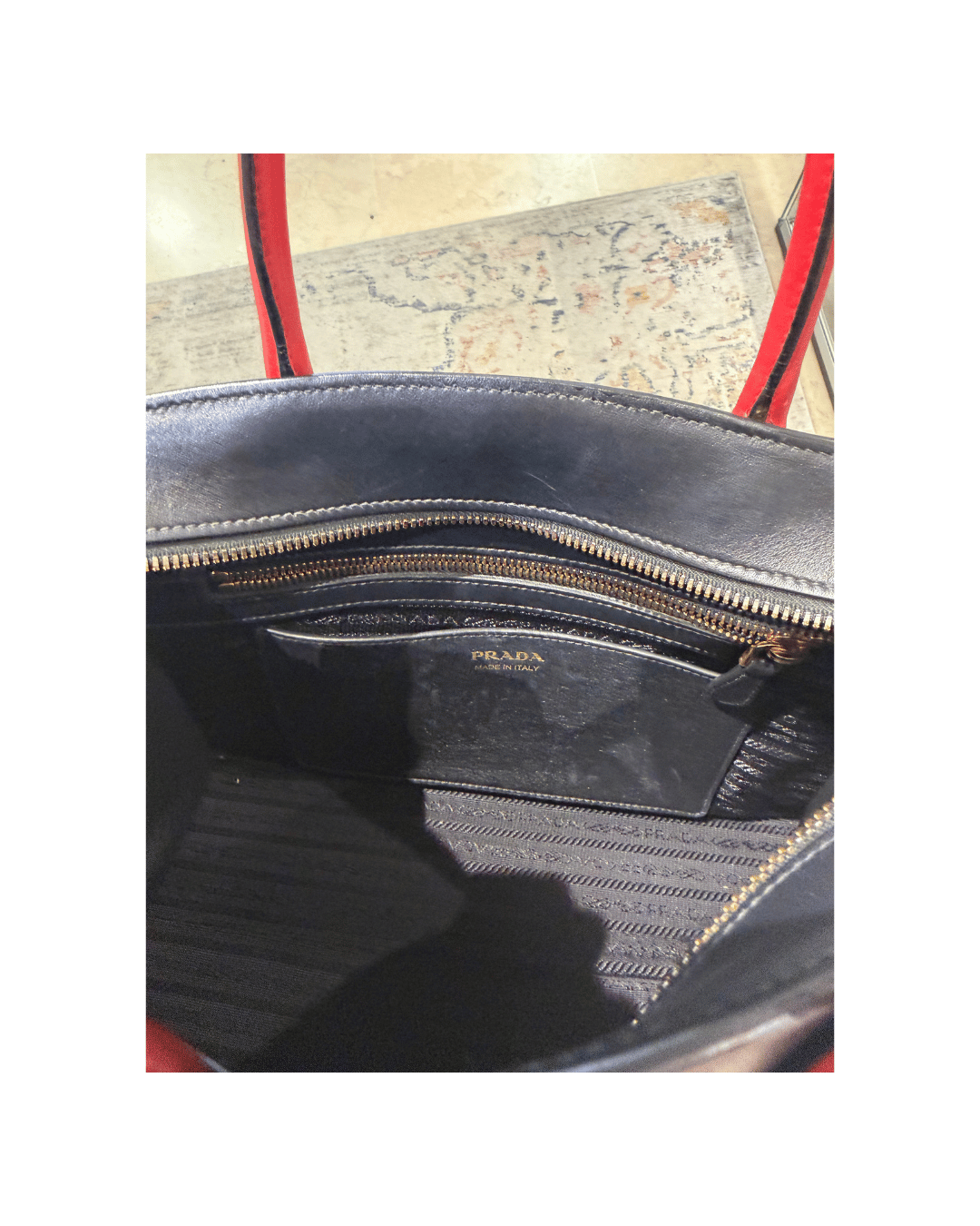 PRADA ESPLANADE BICOLORE ROSSA E NERA