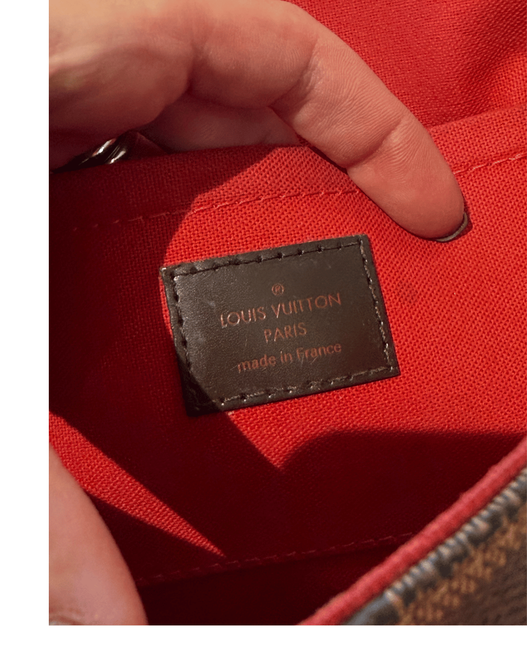 POCHETTE FAVORITE MM LOUIS VUITTON DAMIER EBENE