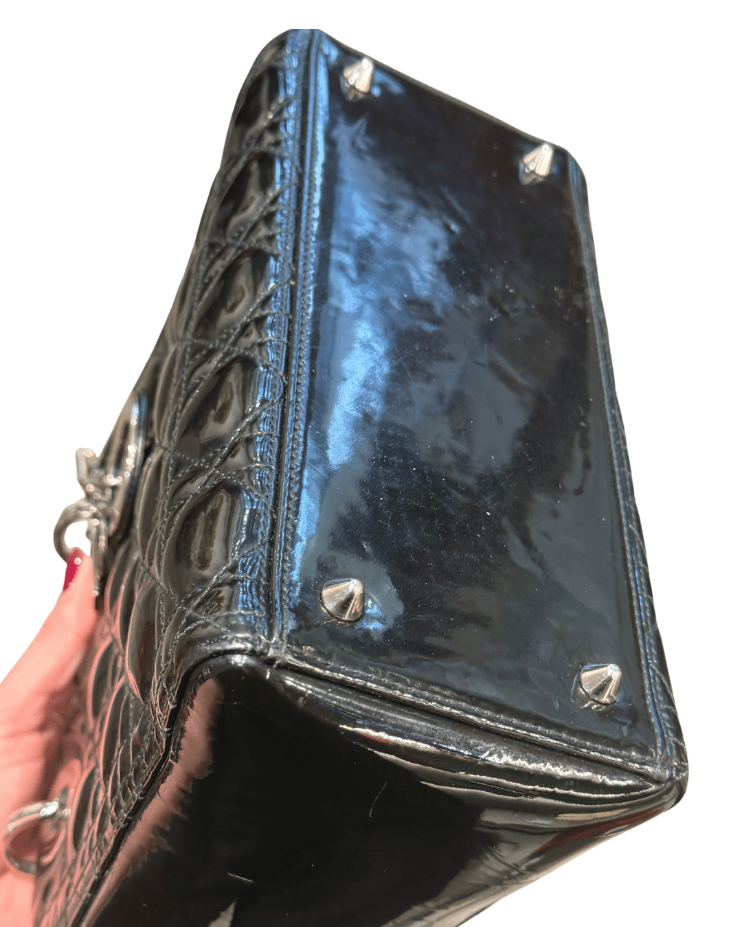 LADY DIOR MEDIA VERNIS NERA HARDWARE ARGENTO