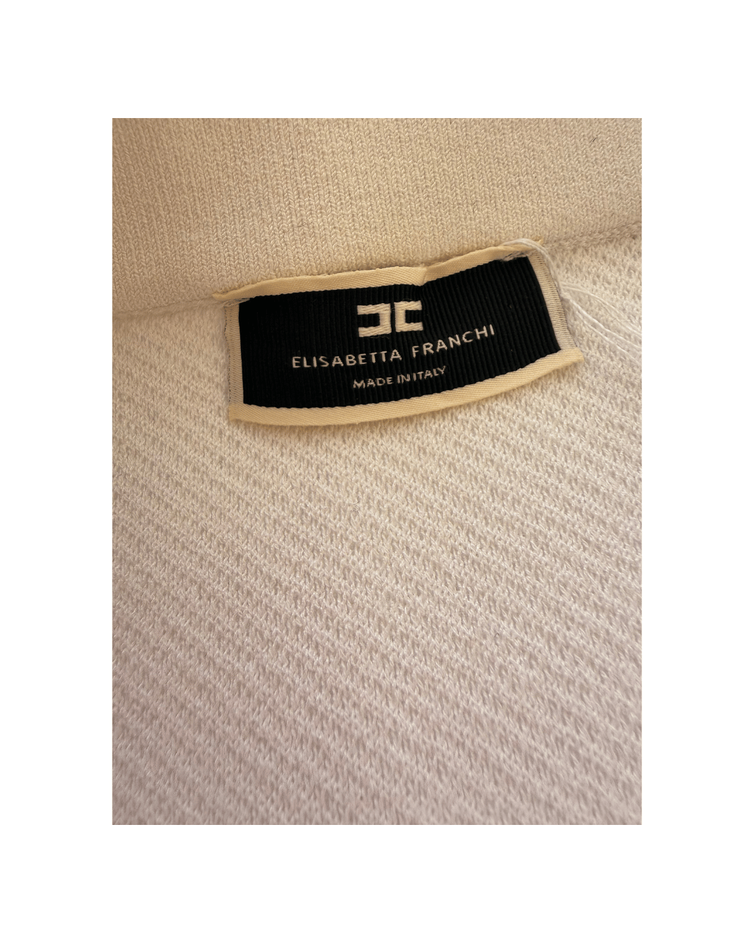 GONNA IN MAGLIA BIANCA ELISABETTA FRANCHI TG 44