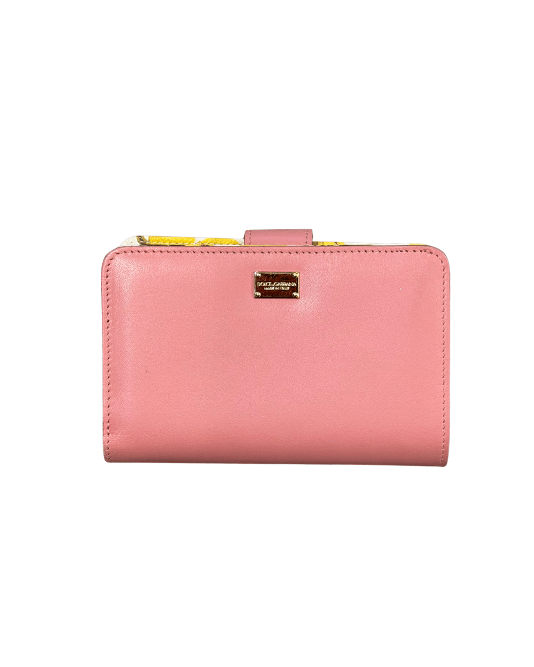 PORTAFOGLIO D&G ROSA INTERNO STAMPA LIMONI