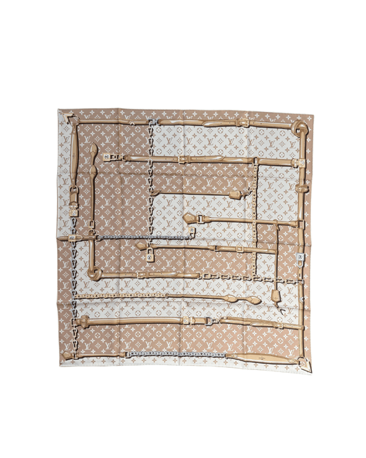 FOULARD LOUIS VUITTON MONOGRAM CHAINS