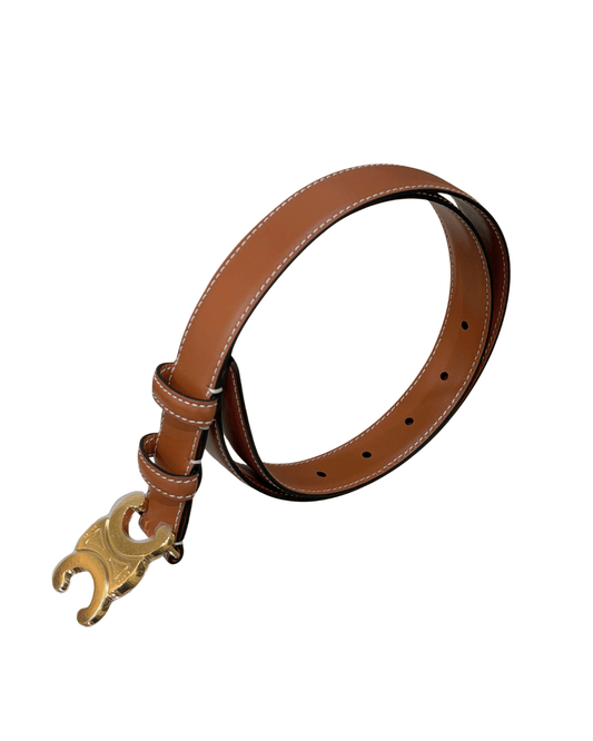 CINTURA CELINE TRIOMPHE CUOIO 80