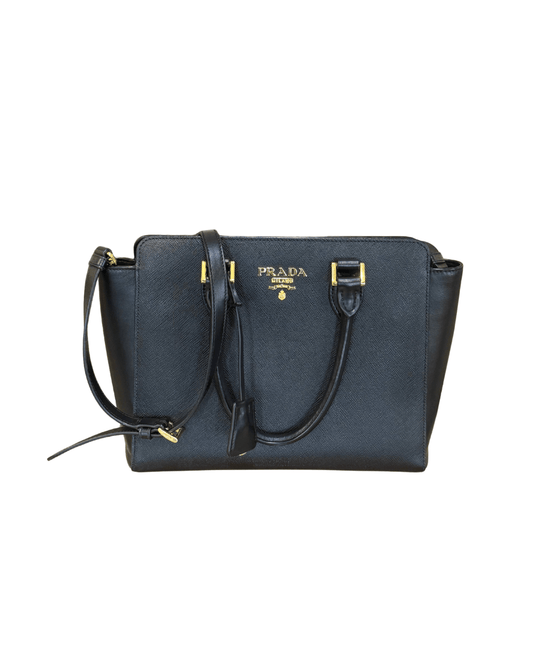 BORSA PRADA NERA IN PELLE
