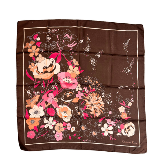 FOULARD DIOR MARRONE