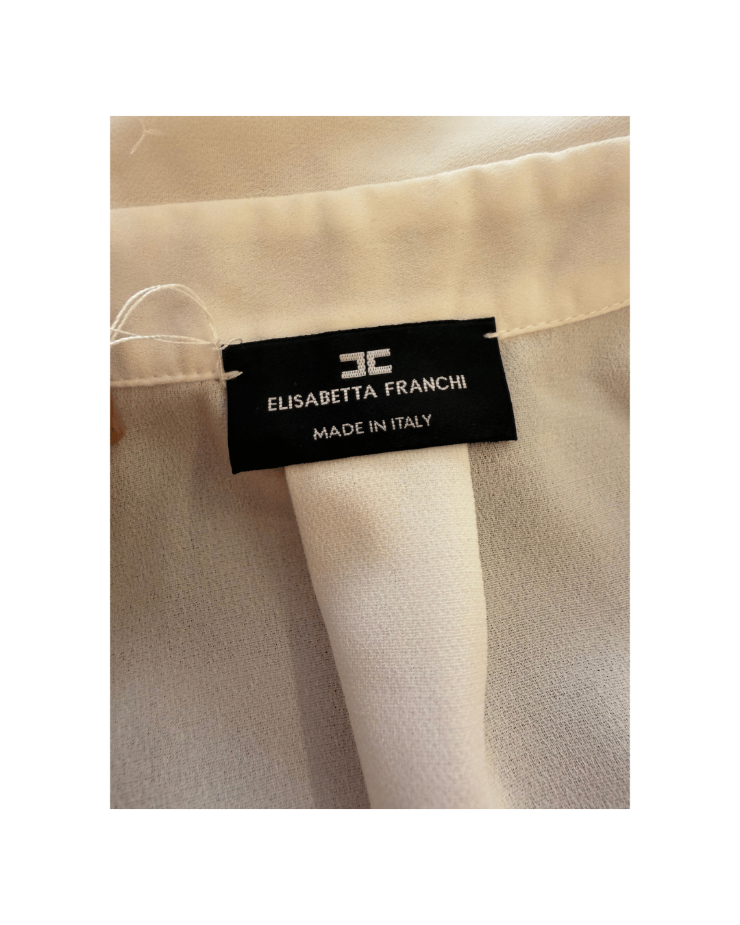 CAMICIA ELISABETTA FRANCHI BIANCA E ROSA Tg 40