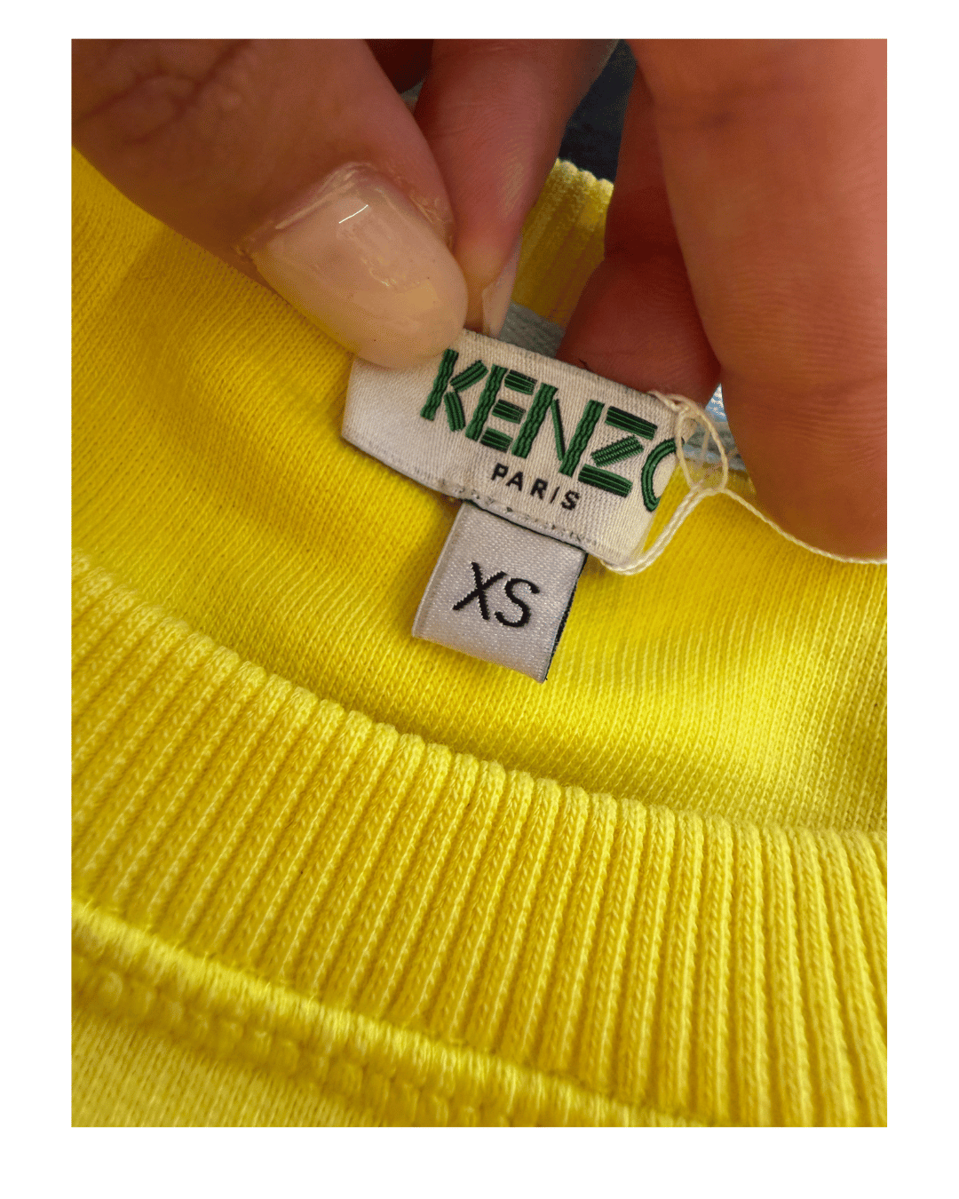 FELPA KENZO GIALLA ACCESO Tg XS