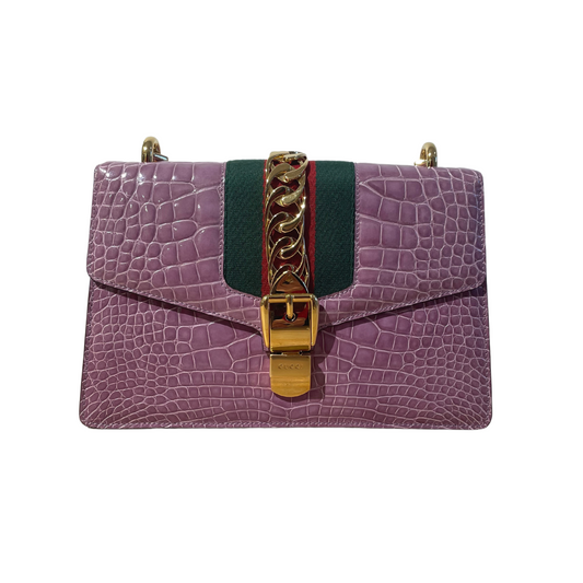 SYLVIE GUCCI COCCODRILLO COLOR LAVANDA