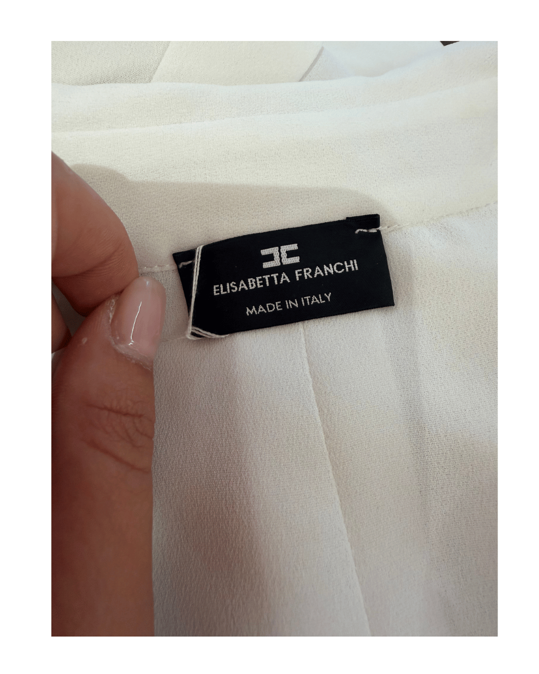 BODY CAMICIA ELISABETTA FRANCHI BIANCA Tg 42
