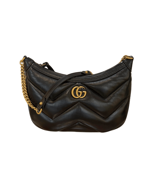 MEZZALUNA GUCCI MARMONT NERA