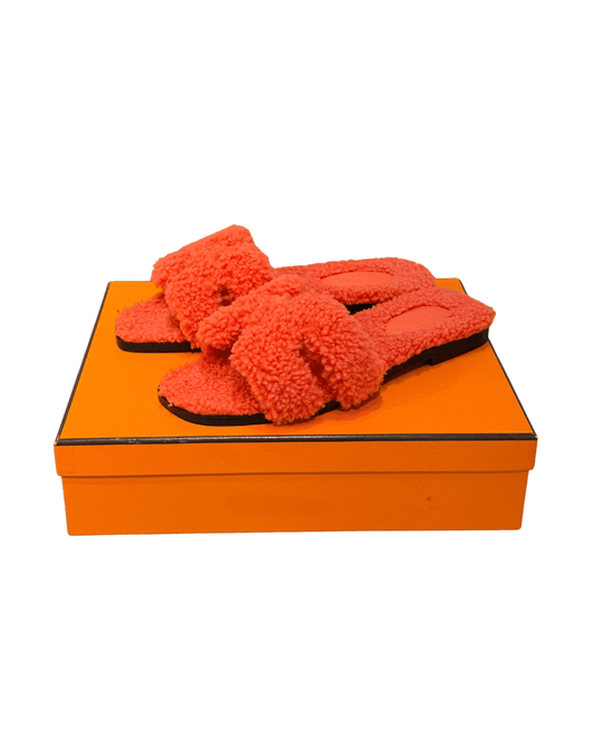 SANDALI ORAN SHEARLING ARANCIONI Nr 37