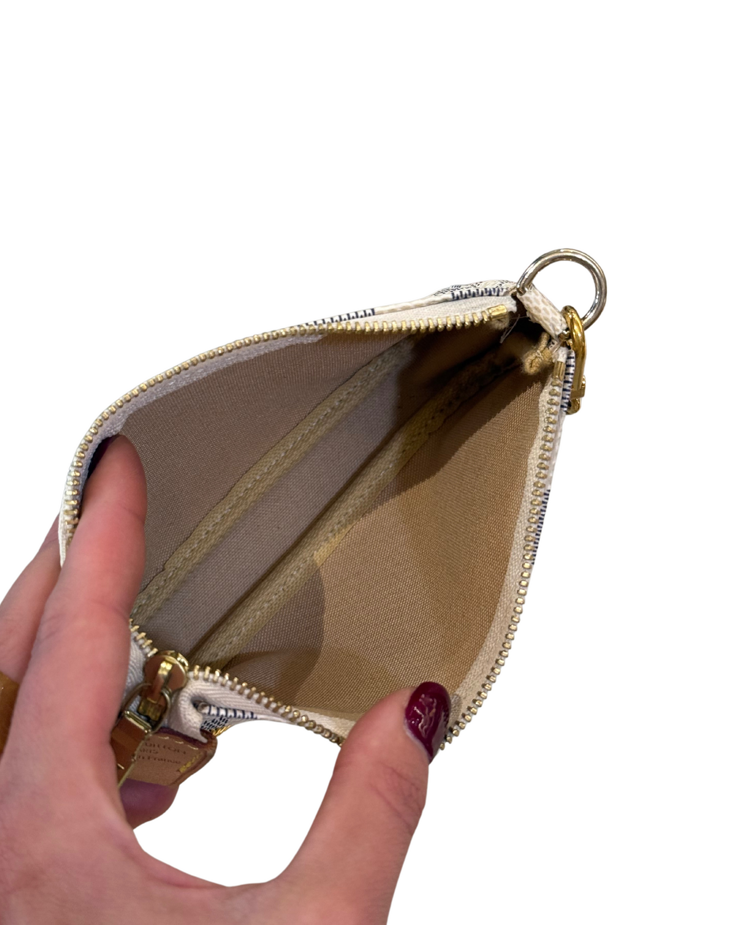 POCHETTE DAMIER AZUR ACCESSORISE