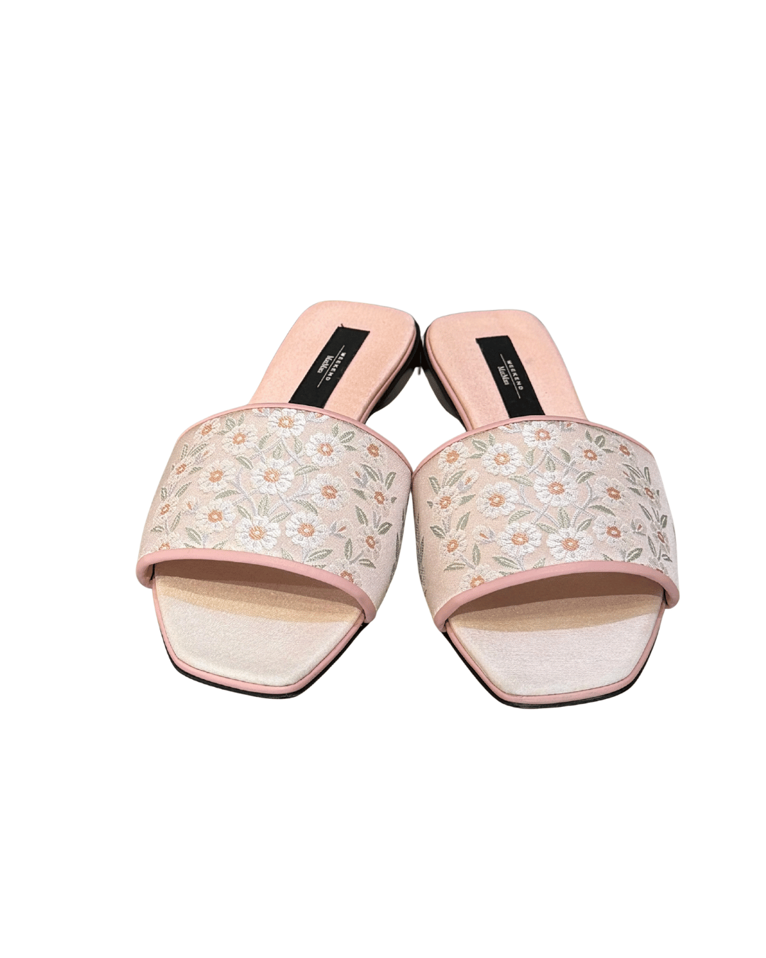 CIABATTINE MAXMARA WEEKEND ROSA CON FIORI Nr37.5
