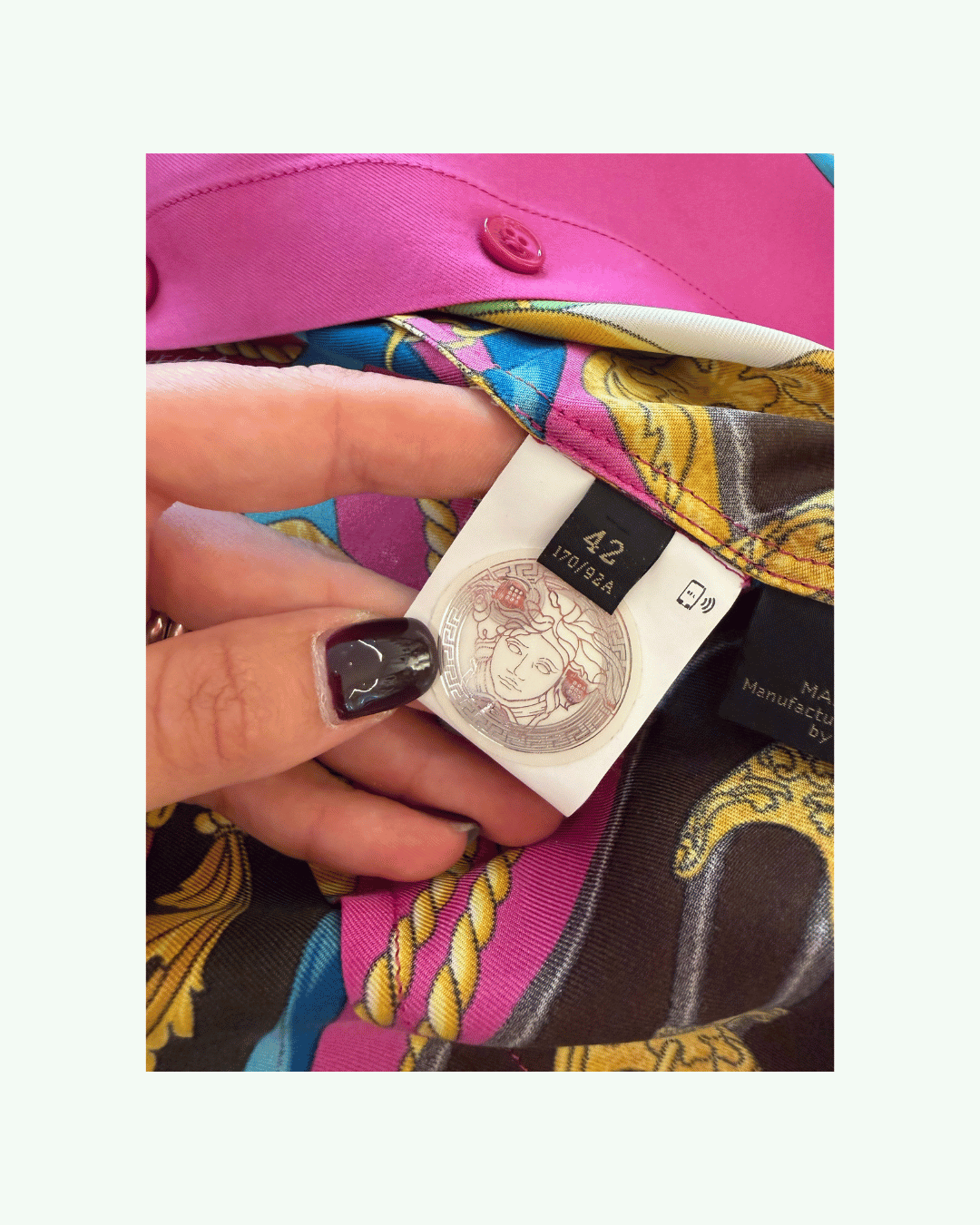 CAMICIA VERSACE BAROQUE MULTICOLOR Tg 42