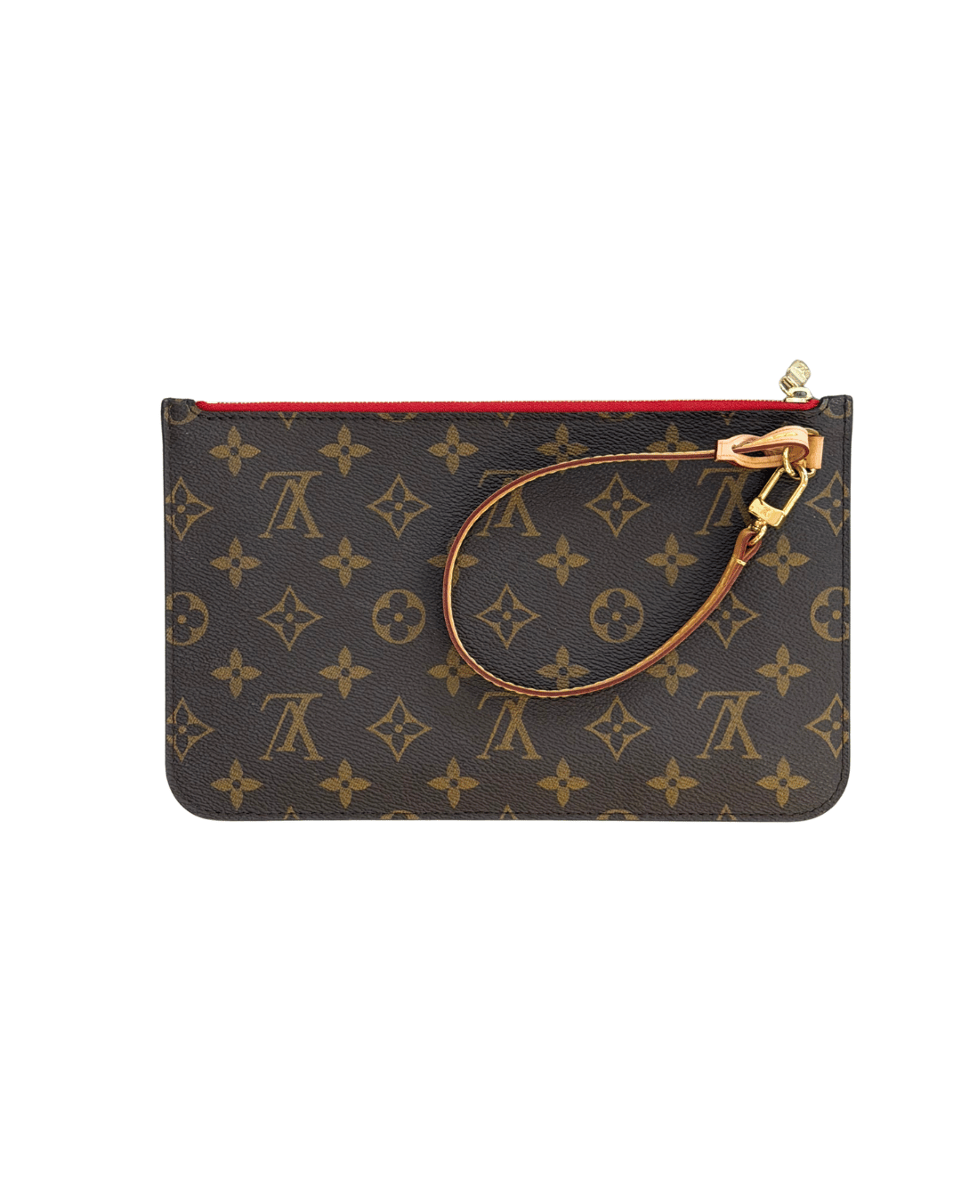 POCHETTE PIATTA MONOGRAM INTERNO ROSSO LOUIS VUITTON